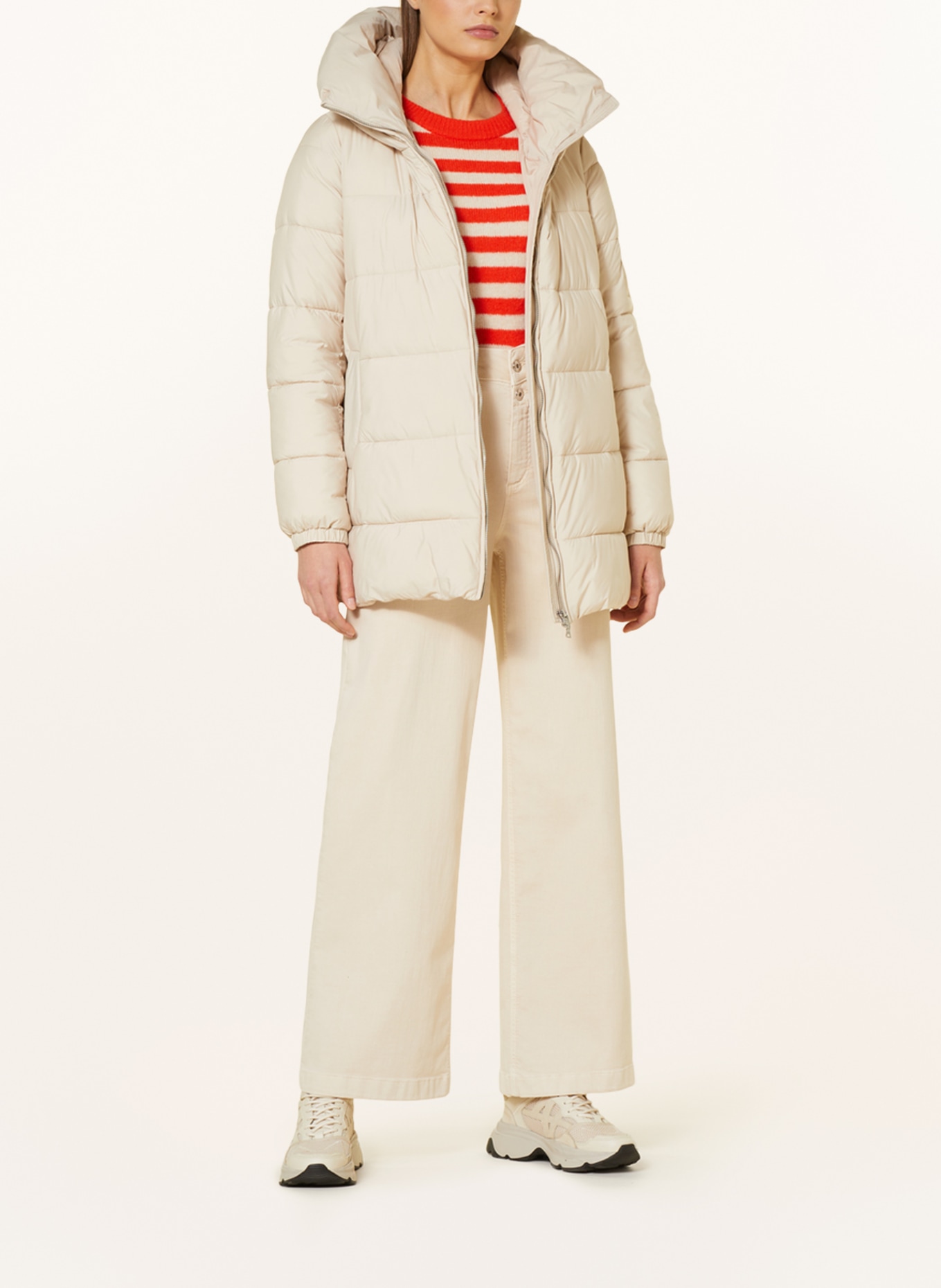 MARC AUREL Quilted coat, Color: CREAM (Image 2)