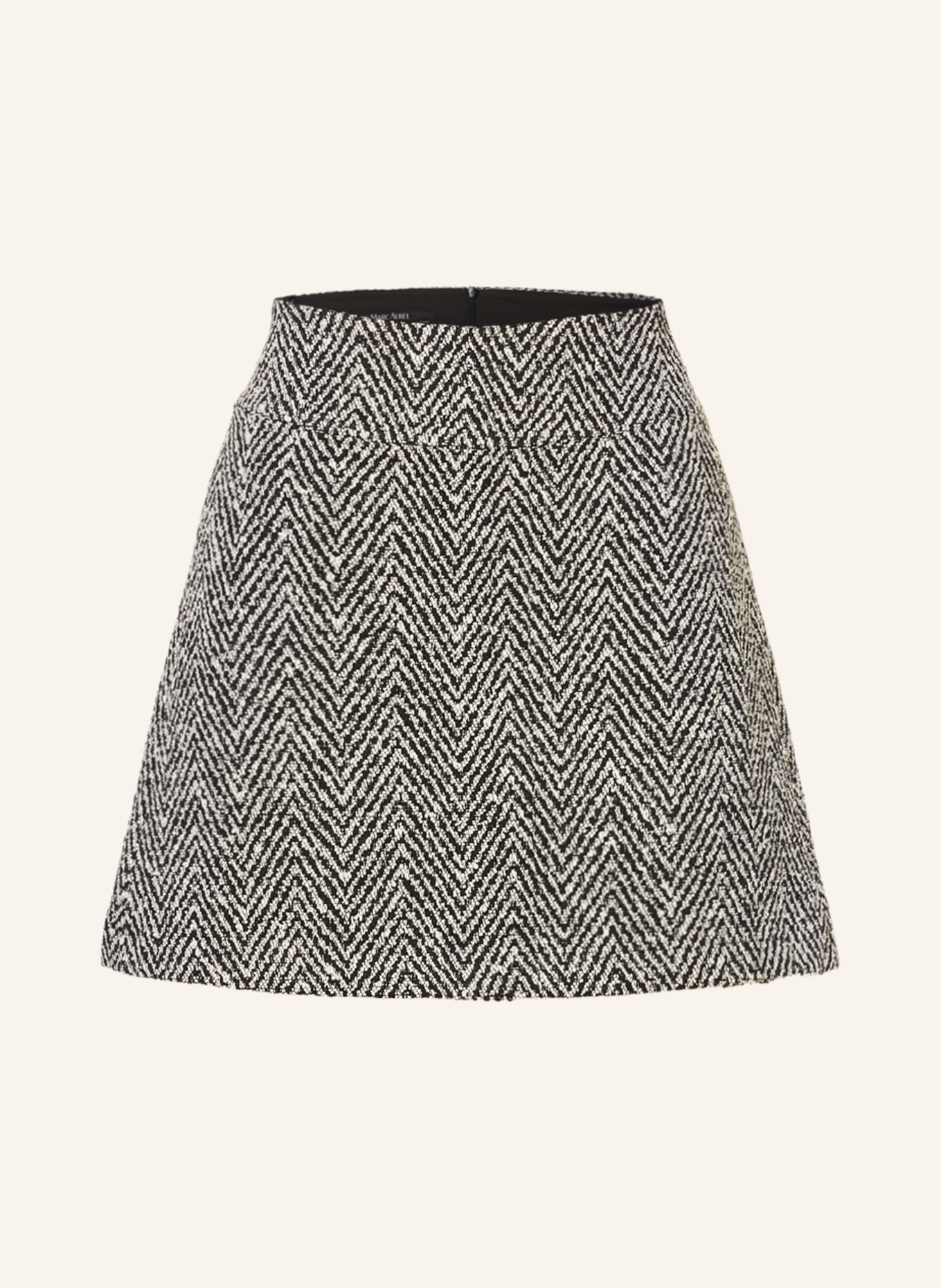 MARC AUREL Skirt, Color: BLACK/ WHITE (Image 1)