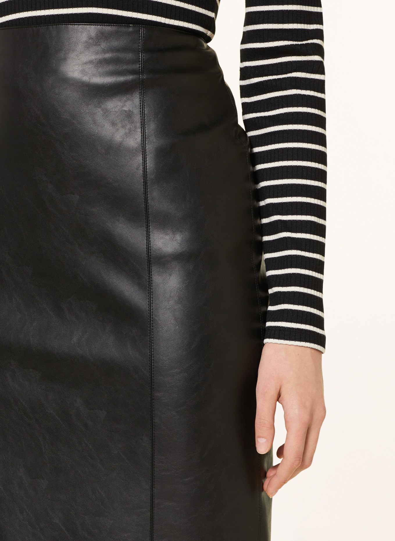 MARC AUREL Skirt in leather look, Color: BLACK (Image 4)