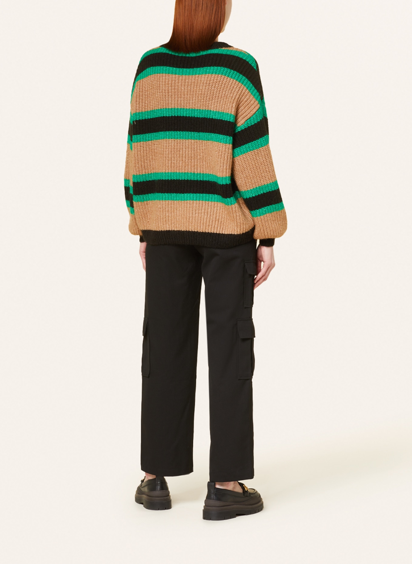 MARC AUREL Pullover, Farbe: COGNAC/ SCHWARZ/ GRÜN (Bild 3)