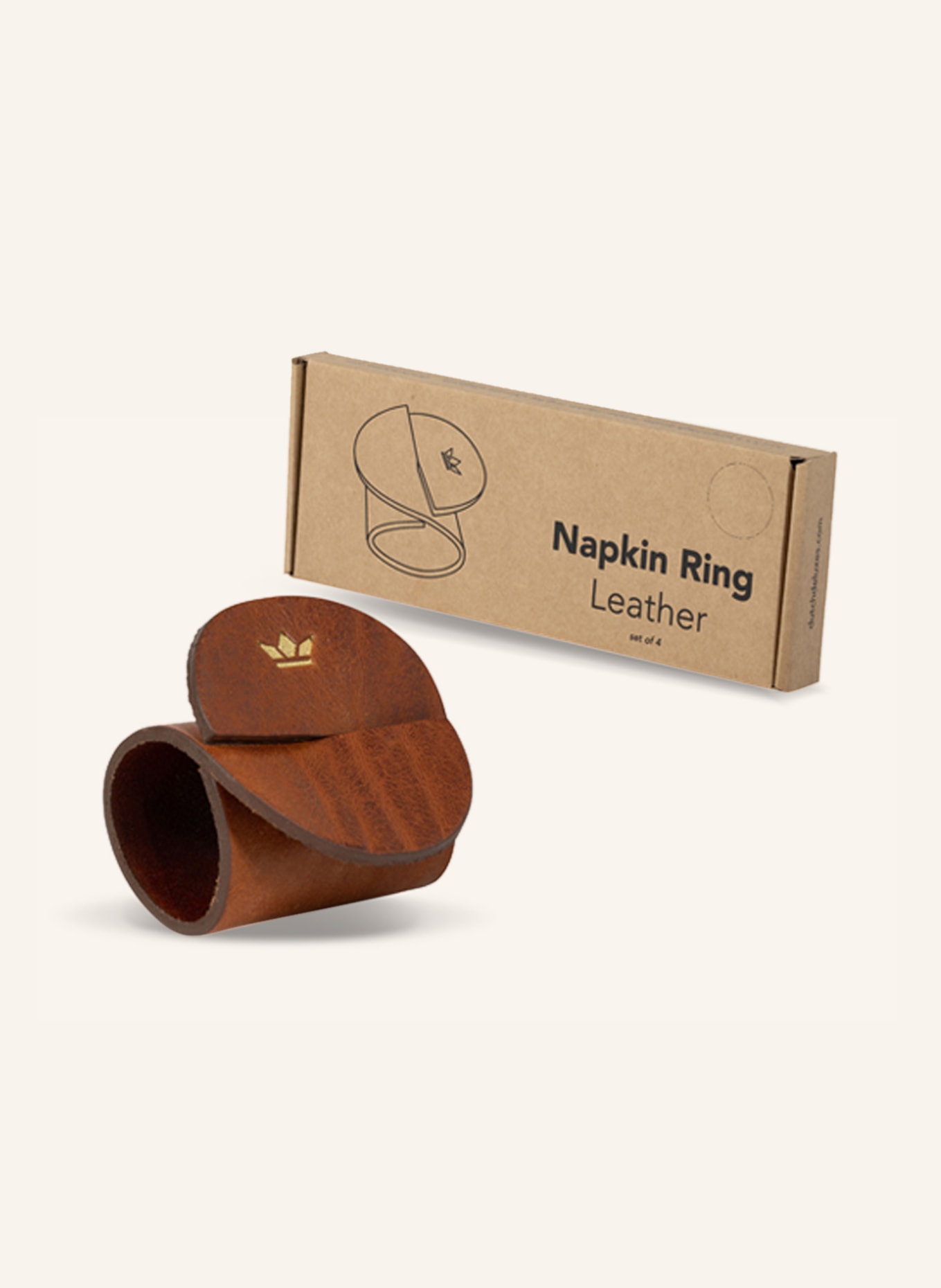 DUTCHDELUXES Kroužky na ubrousky, sada 4 kusů: KOŇAKOVÁ