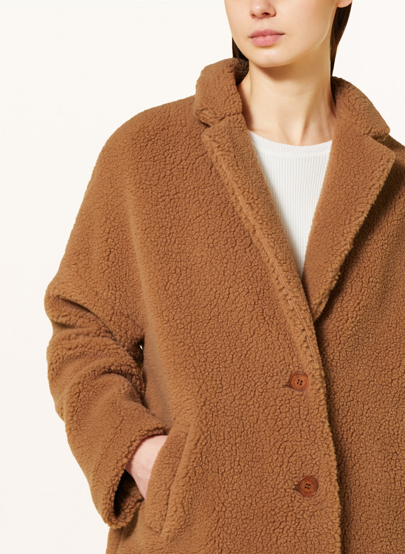 NVSCO Teddy coat, Color: CAMEL (Image 4)