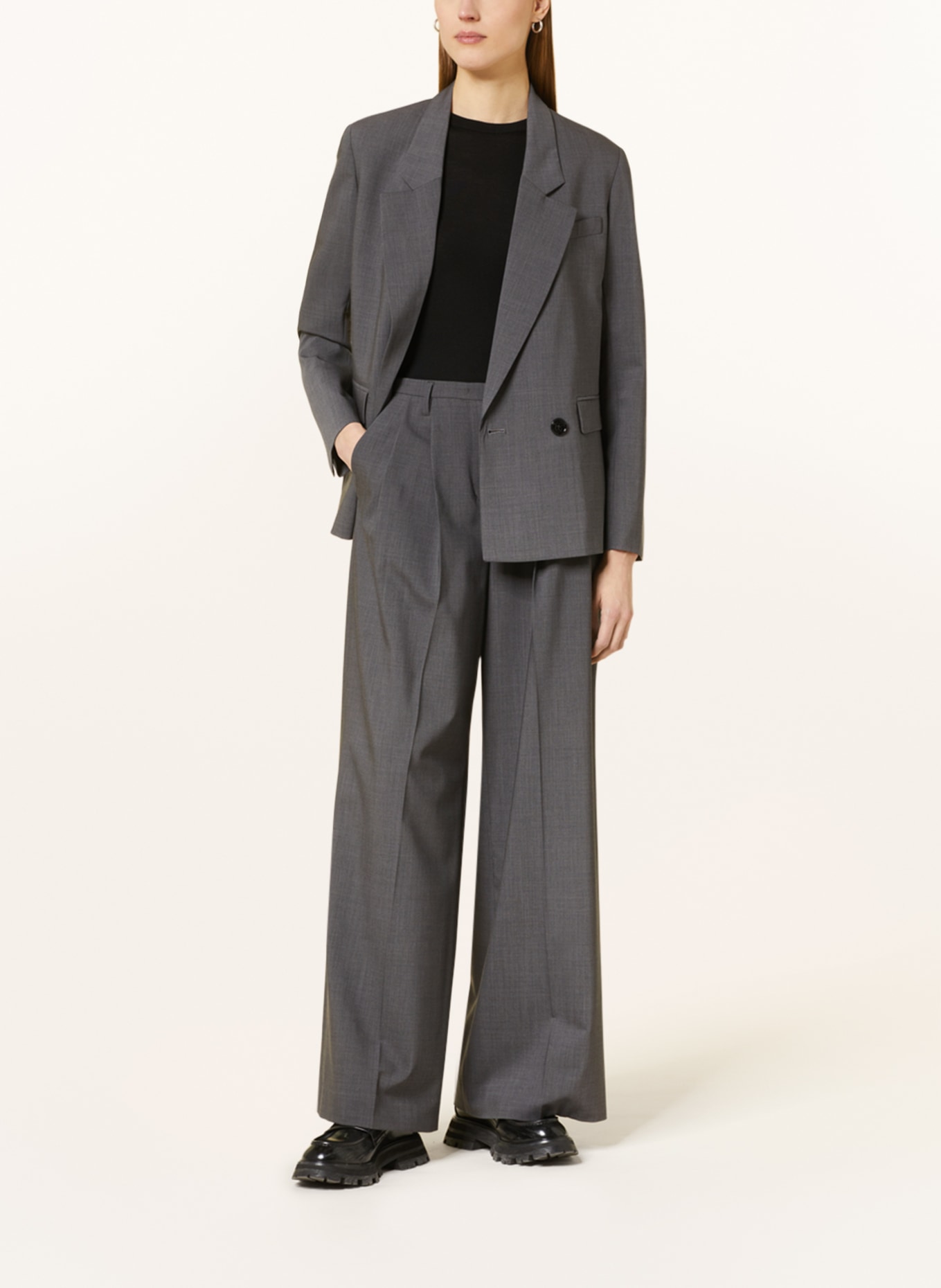 DOROTHEE SCHUMACHER Wide leg trousers, Color: GRAY (Image 2)