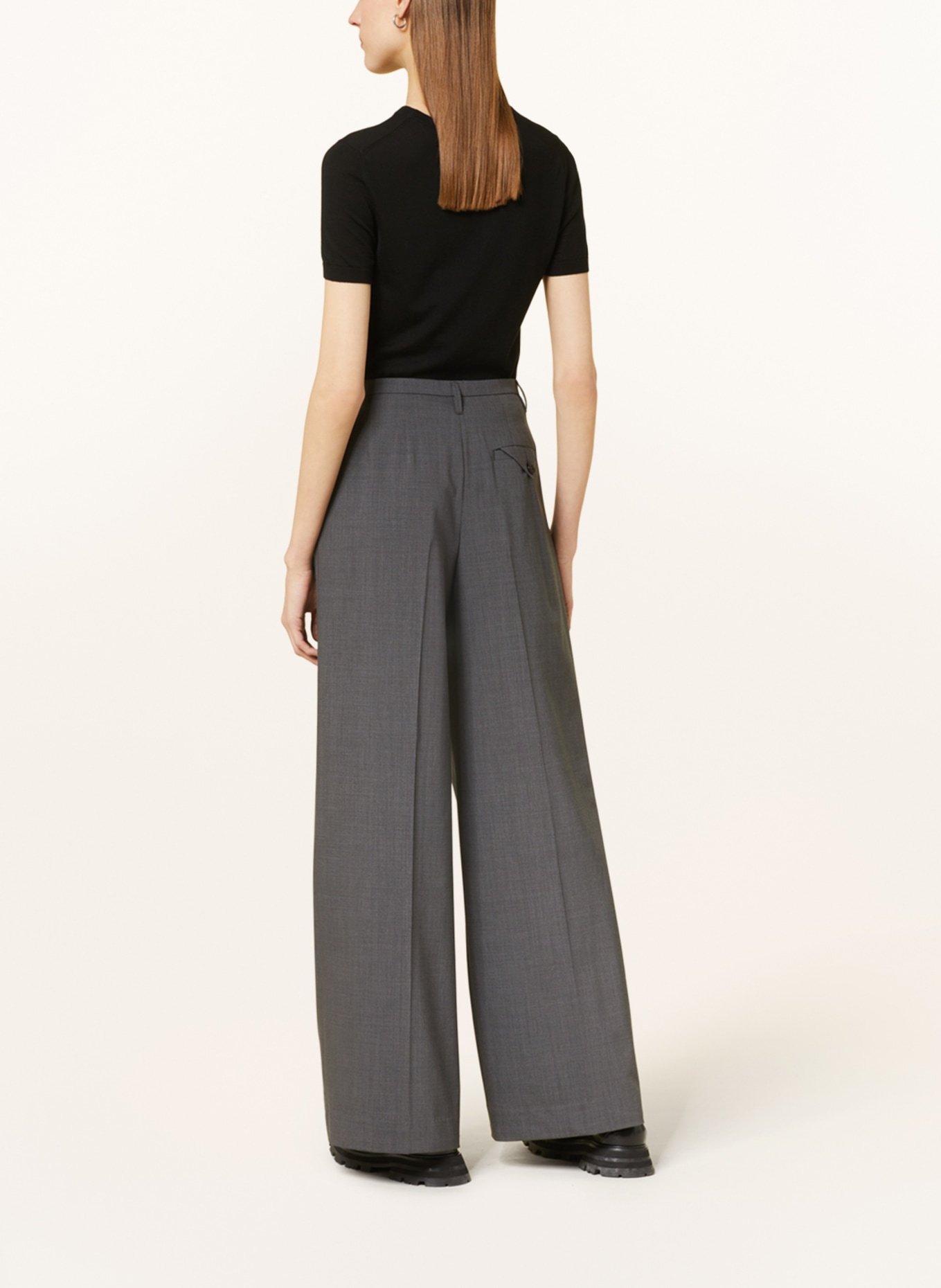 DOROTHEE SCHUMACHER Wide leg trousers, Color: GRAY (Image 3)