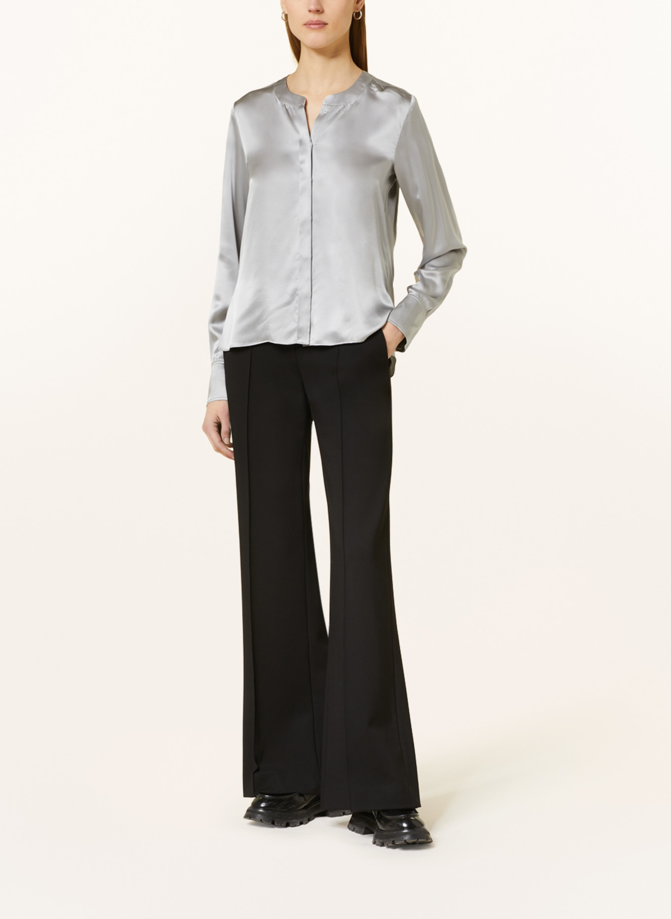 DOROTHEE SCHUMACHER Silk blouse, Color: GRAY (Image 2)