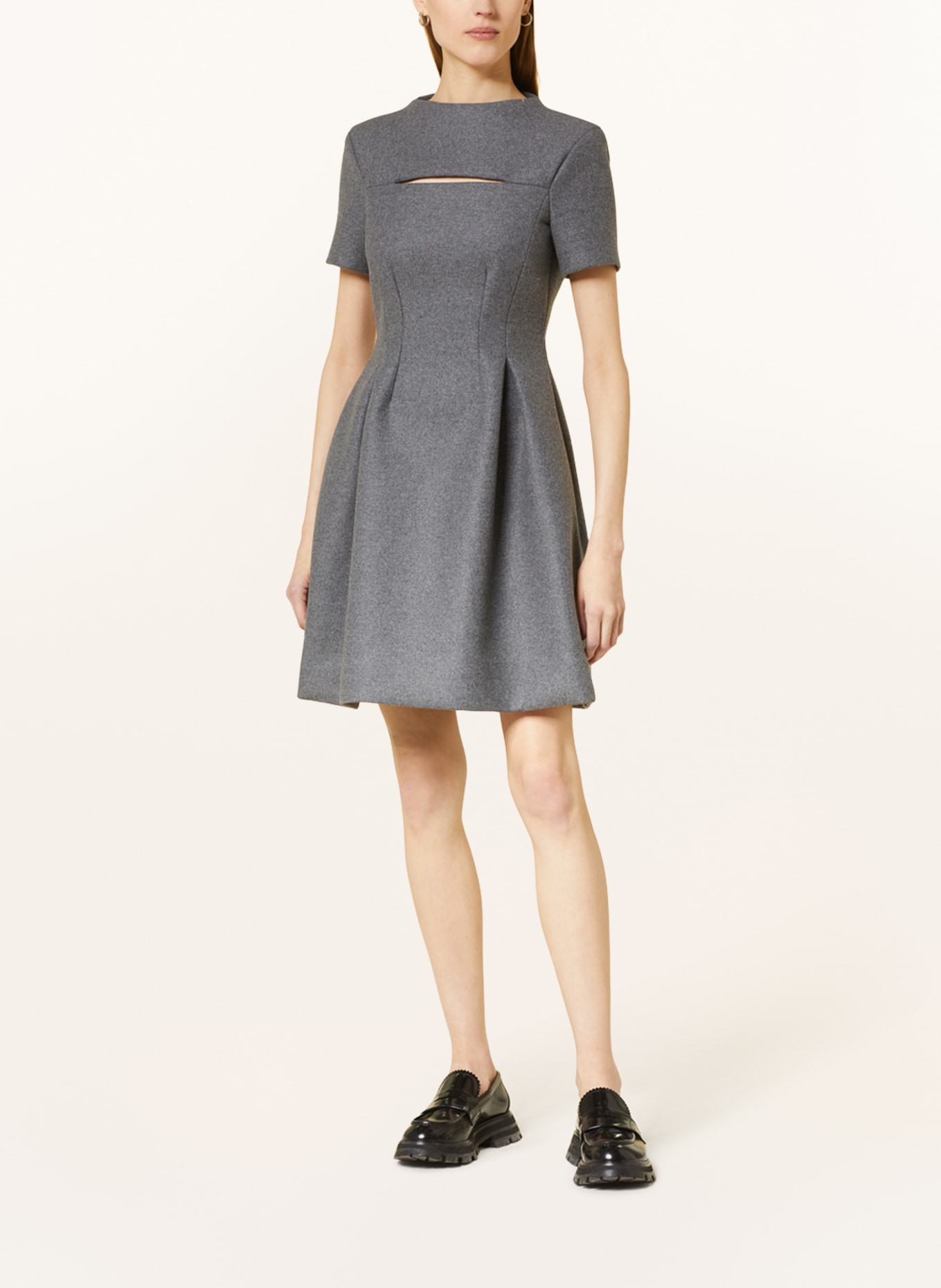 DOROTHEE SCHUMACHER Kleid mit Cut-out, Farbe: GRAU (Bild 2)