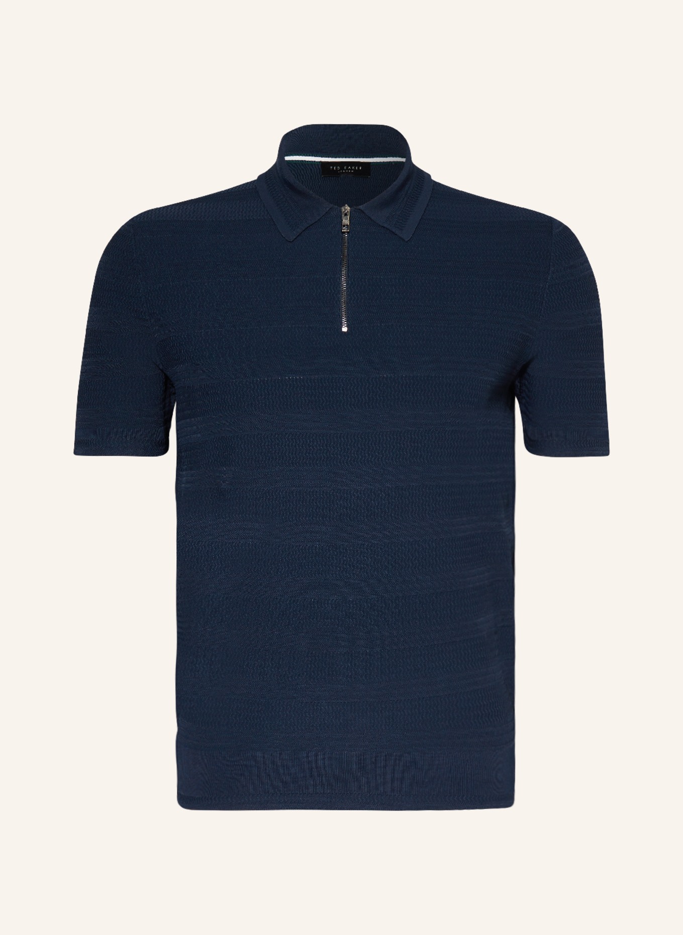 TED BAKER Knitted polo shirt STREE, Color: DARK BLUE (Image 1)