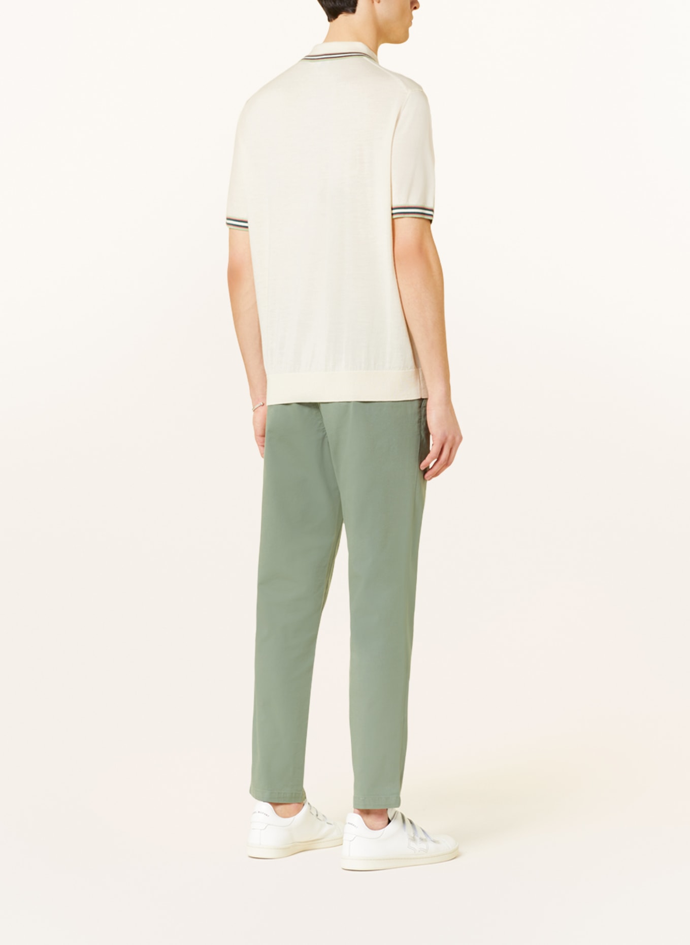 TED BAKER Strick-Poloshirt PIERROT Regular Fit, Farbe: CREME (Bild 3)