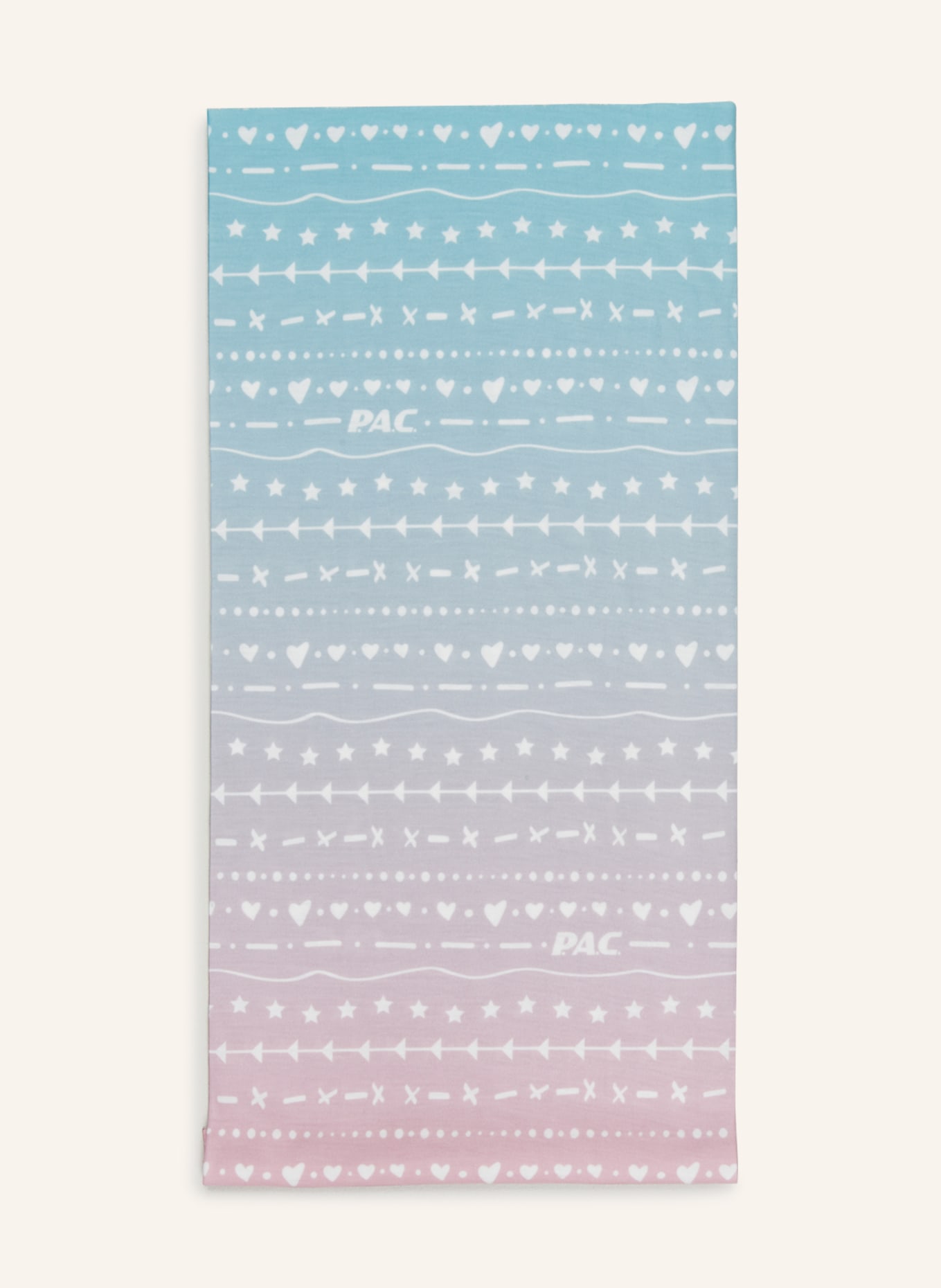 P.A.C. Multifunkční šátek, Barva: RŮŽOVÁ/ BÍLÁ (Obrázek 1)