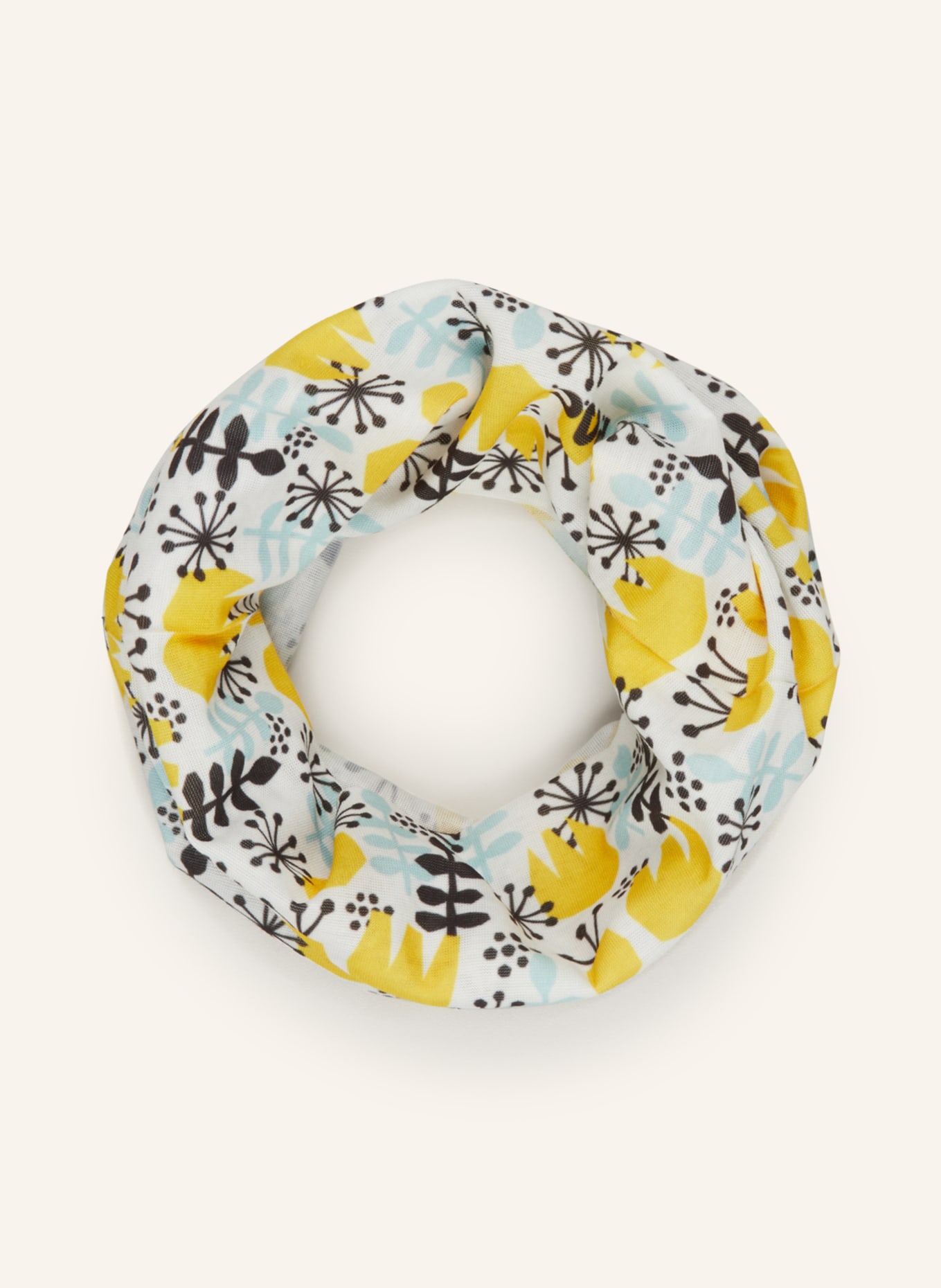 P.A.C. Multifunctional scarf, Color: WHITE/ DARK YELLOW/ BLACK (Image 2)