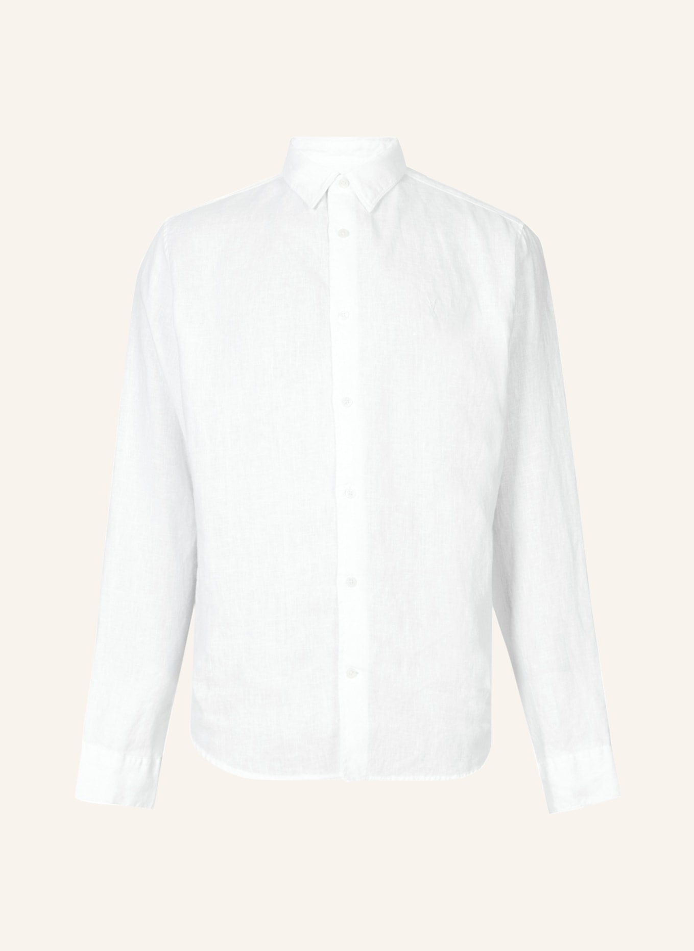 ALLSAINTS Leinenhemd CYPRESS Relaxed Fit, Farbe: WEISS (Bild 1)