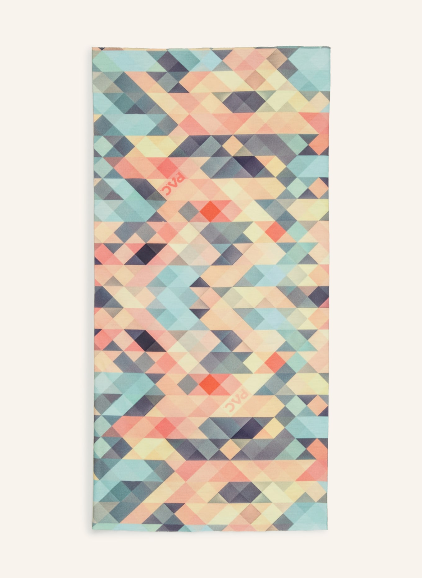 P.A.C. Multifunctional scarf, Color: LIGHT GREEN/ ORANGE (Image 1)
