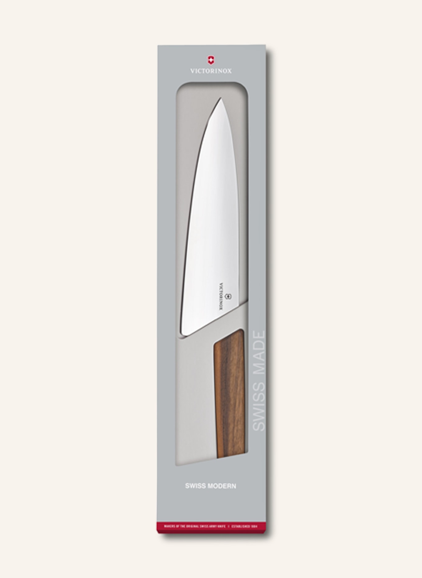 VICTORINOX Carving knife SWISS MODERN, Color: BROWN/ SILVER (Image 4)