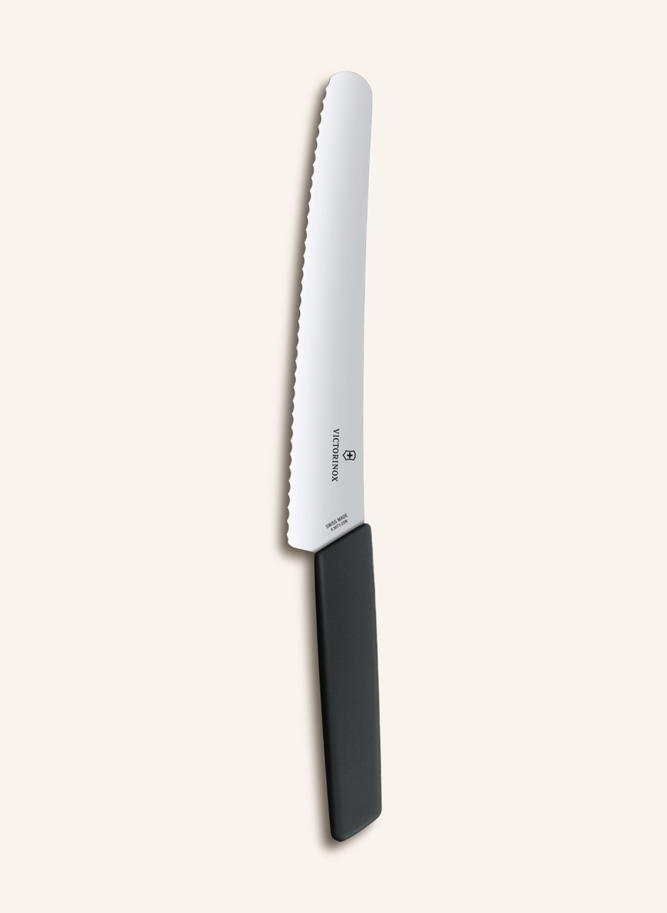 VICTORINOX Bread and pastry knife SWISS MODERN, Color: BLACK (Image 1)