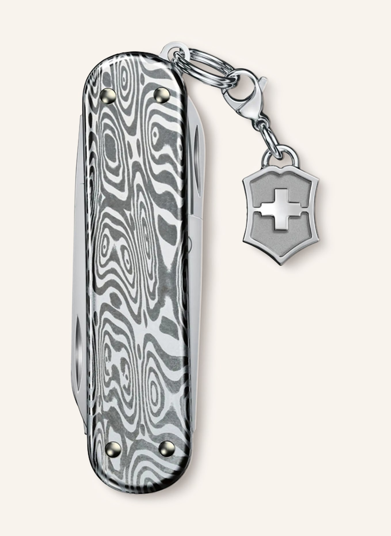 VICTORINOX Pocket knife CLASSIC SD BRILLIANT DAMAST in silver