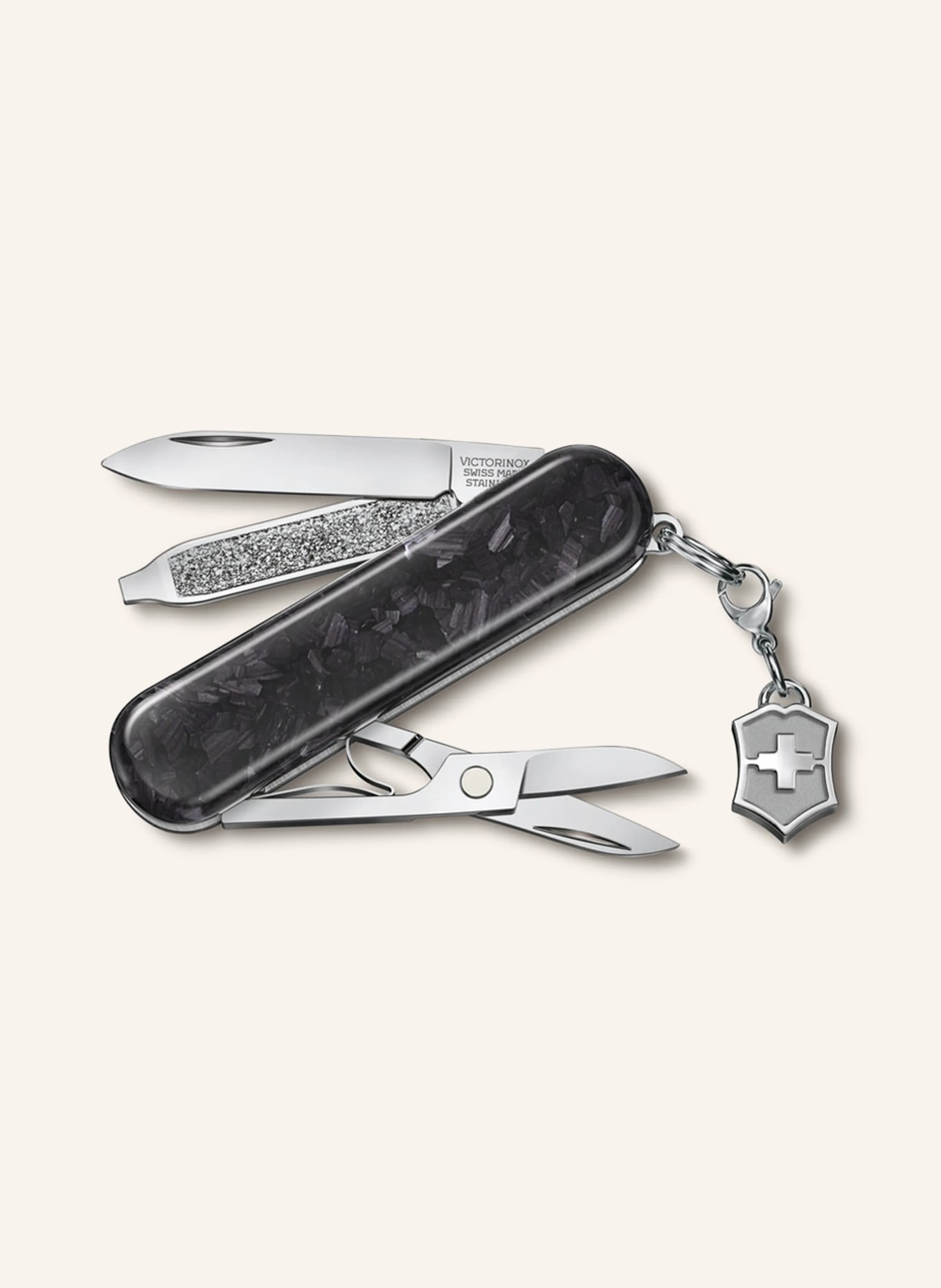 VICTORINOX Pocket knife CLASSIC SD BRILLIANT CARBON, Color: BLACK (Image 1)