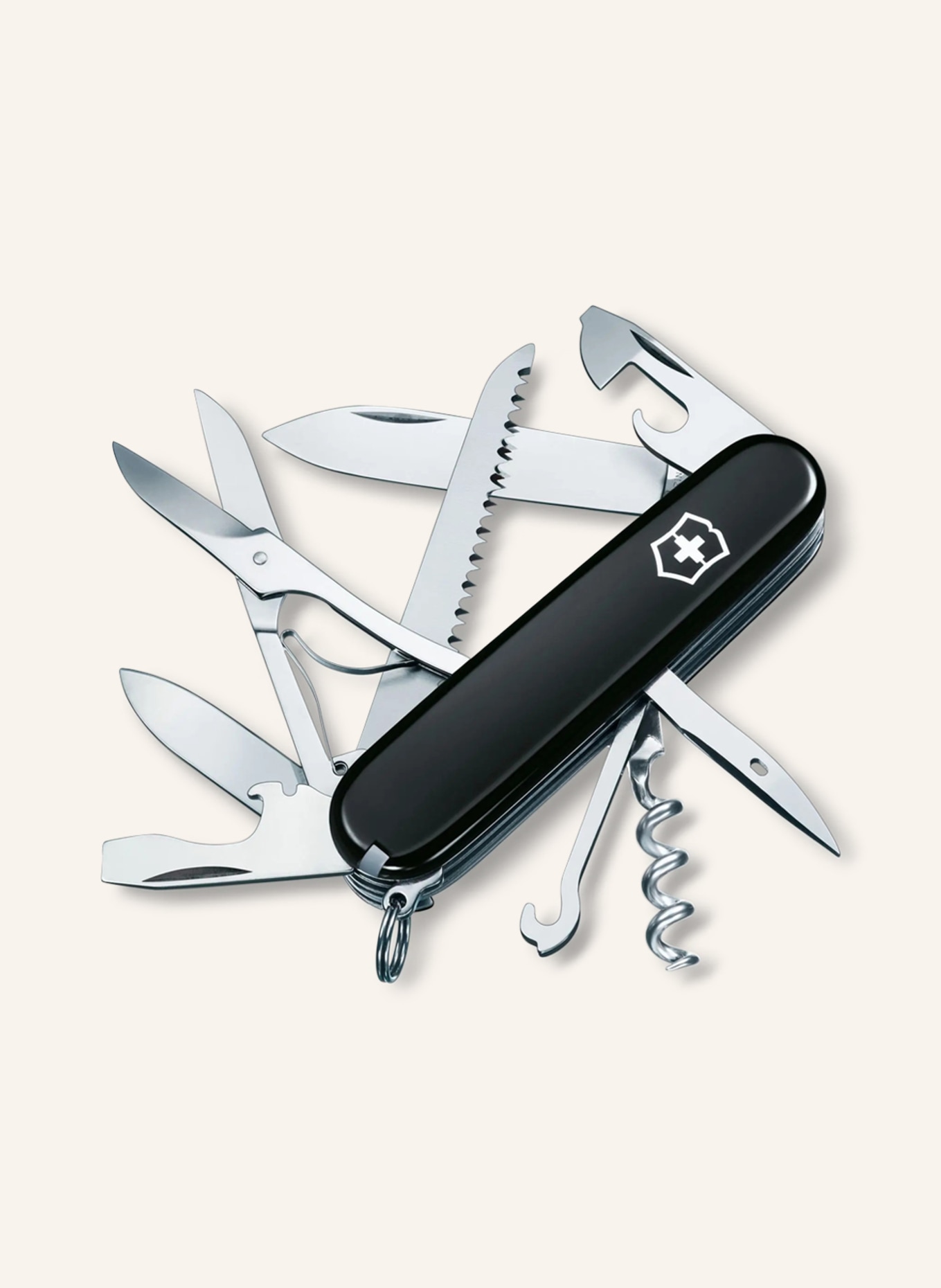 VICTORINOX Pocket knife HUNTSMAN, Color: BLACK (Image 1)