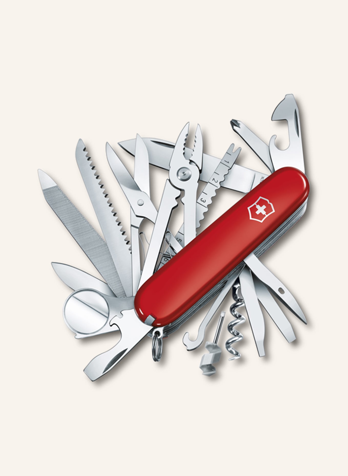 VICTORINOX Pocket knife SWISS CHAMP, Color: RED (Image 1)