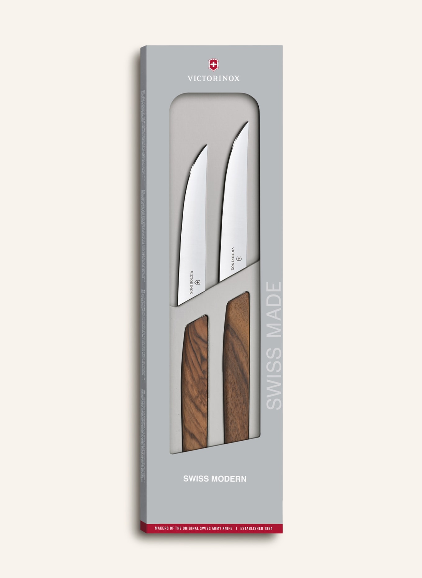 VICTORINOX Zestaw 2 noży do steków SWISS MODERN, Kolor: BRĄZOWY (Obrazek 1)