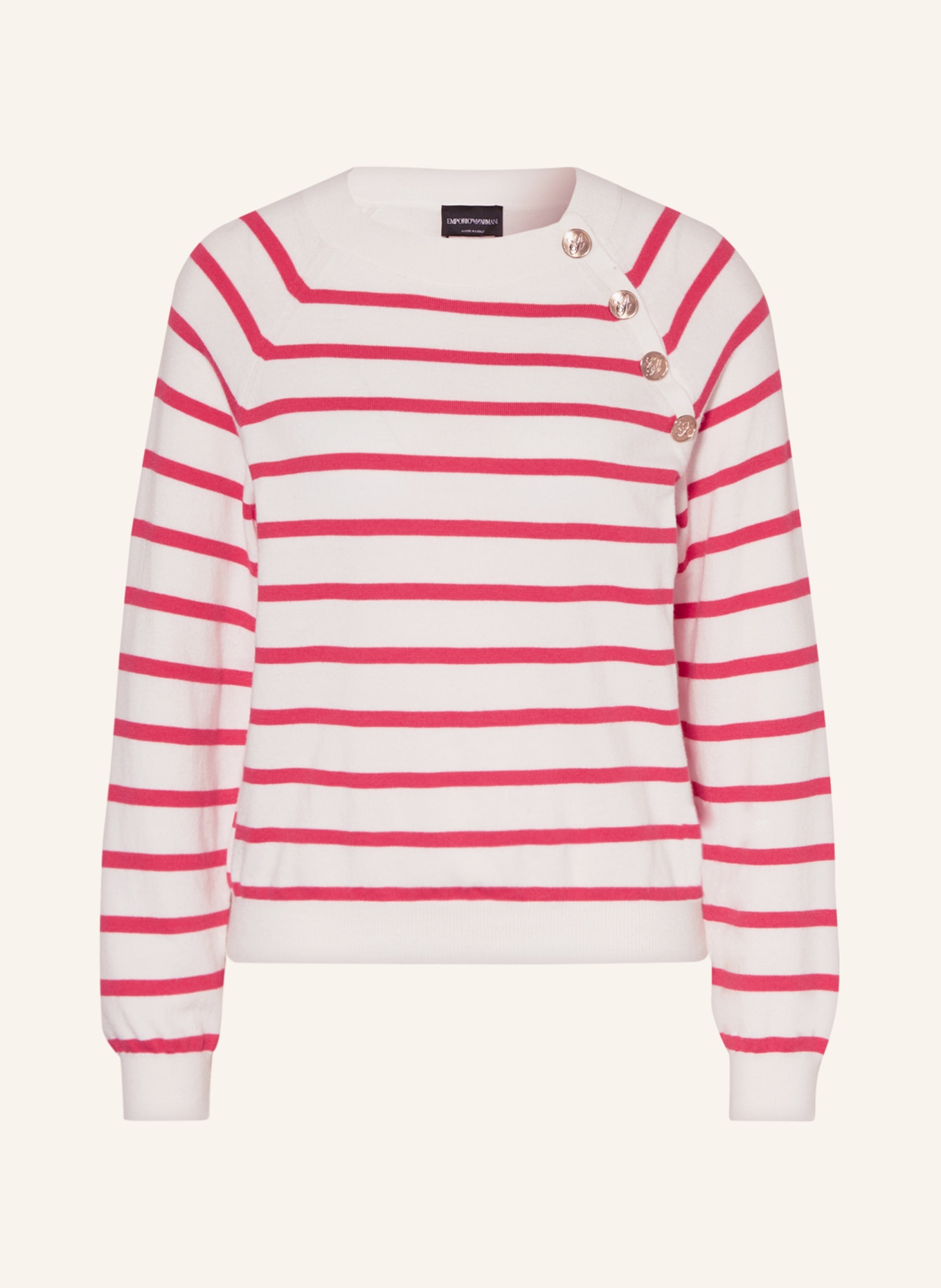EMPORIO ARMANI Sweater, Color: WHITE/ PINK (Image 1)