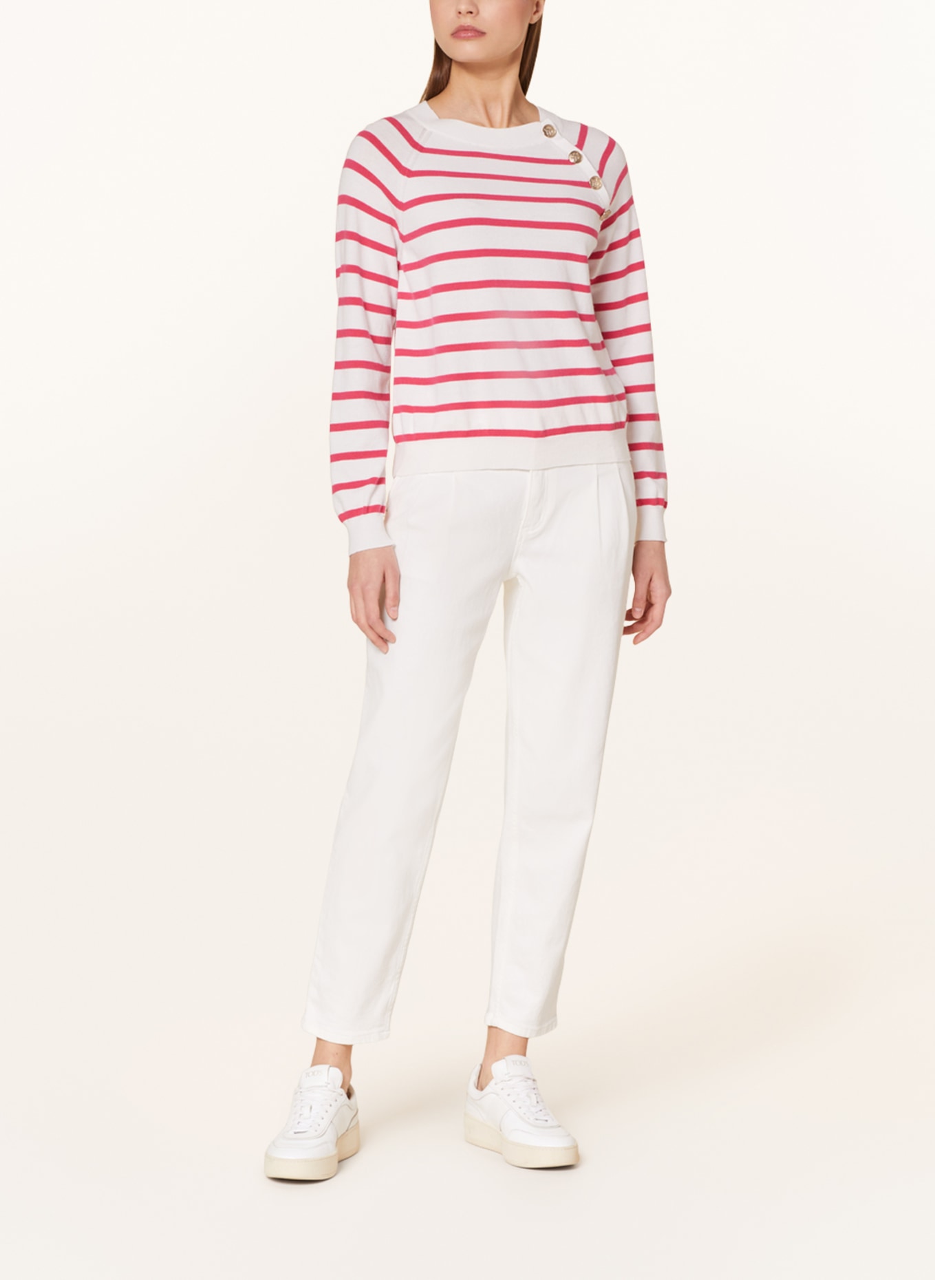 EMPORIO ARMANI Sweater, Color: WHITE/ PINK (Image 2)