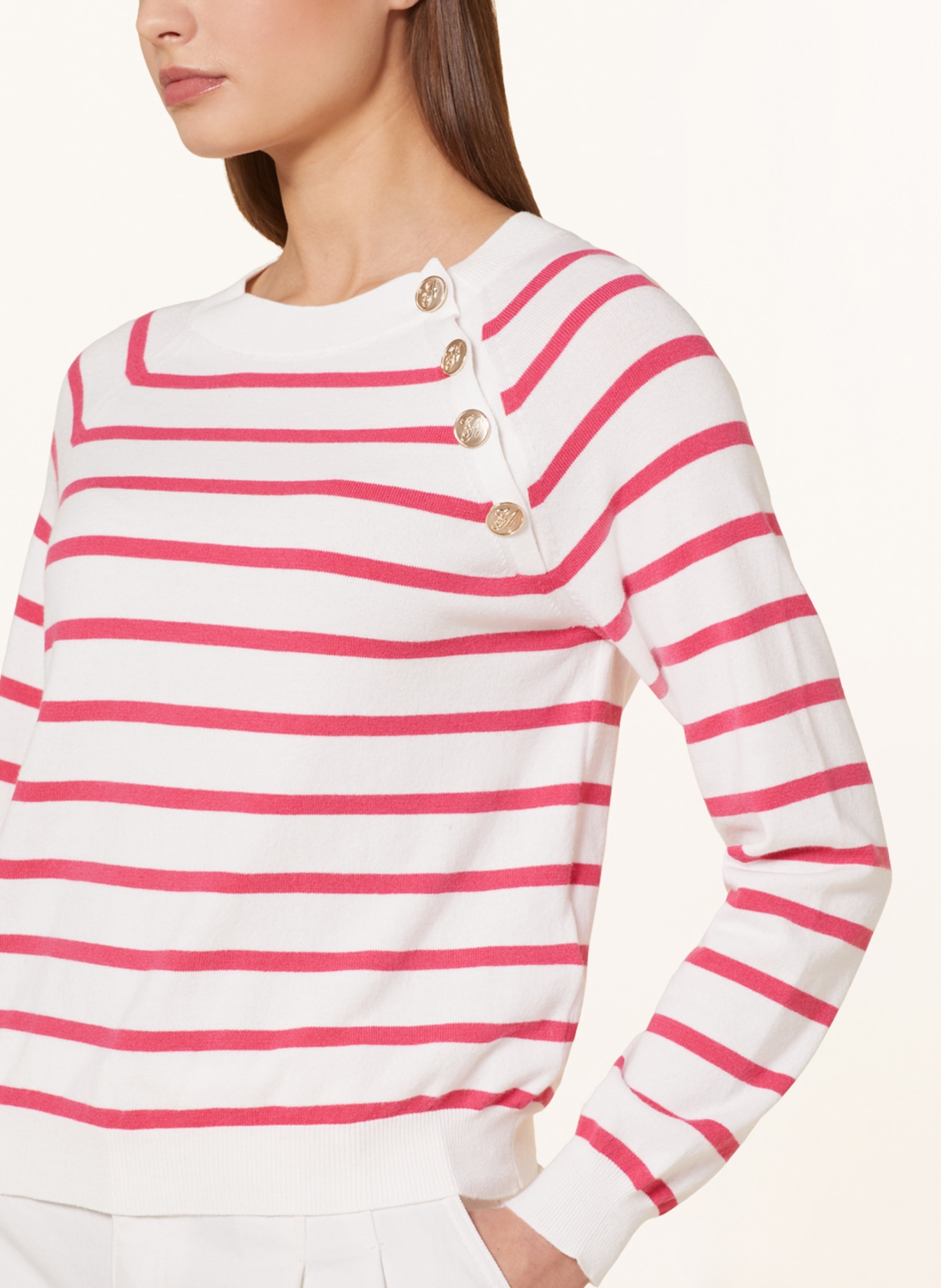 EMPORIO ARMANI Sweater, Color: WHITE/ PINK (Image 4)