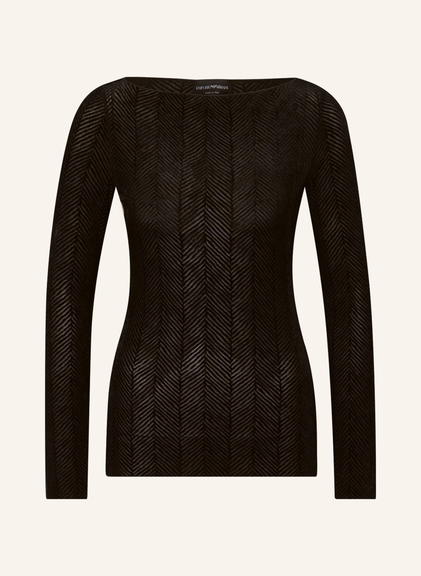 EMPORIO ARMANI Long sleeve shirt, Color: BLACK (Image 1)