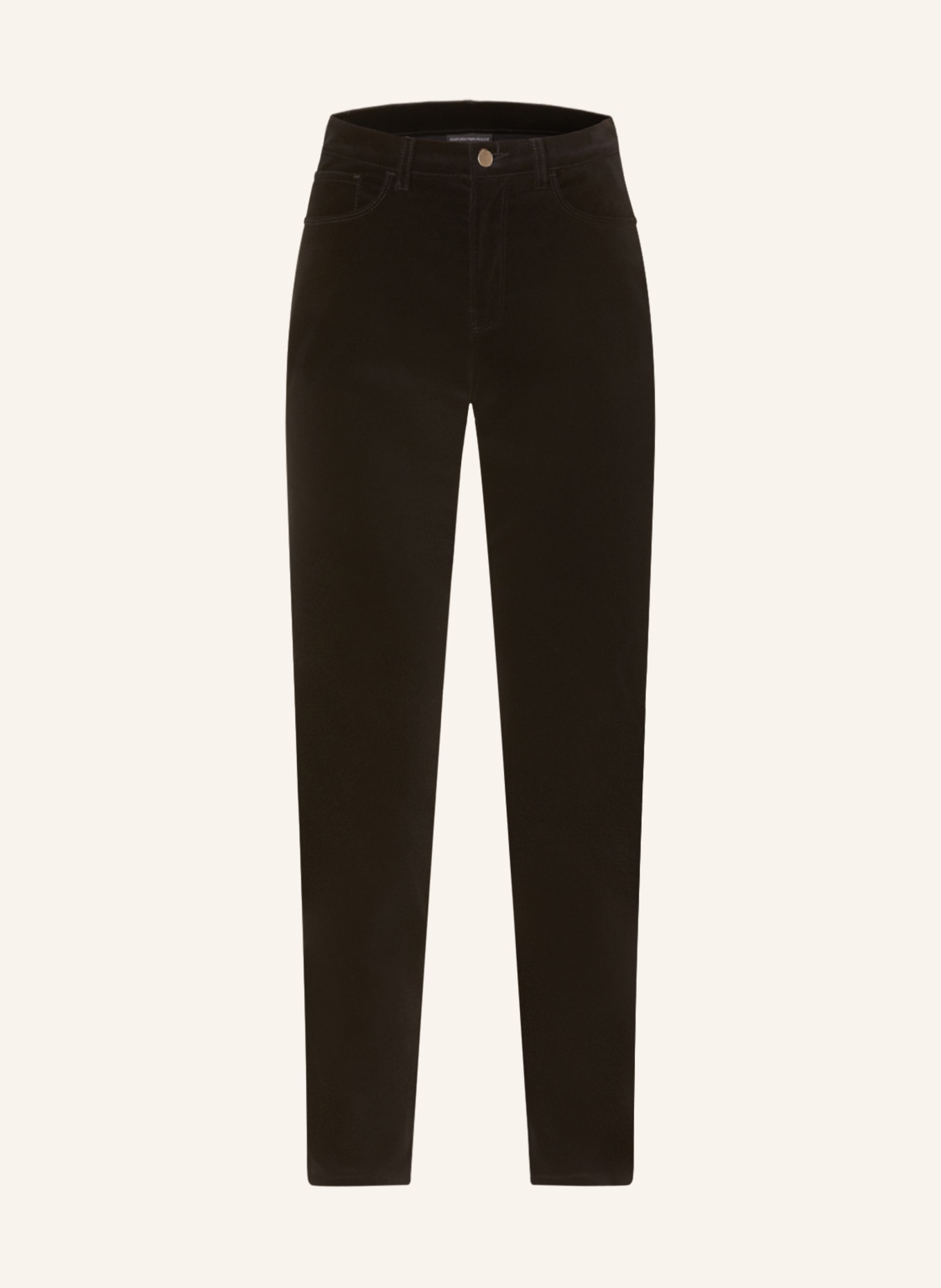 EMPORIO ARMANI Spodnie z aksamitu, Kolor: 0999 BLACK (Obrazek 1)