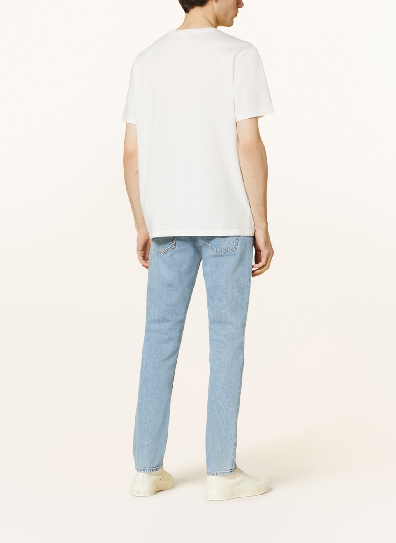 Nudie Jeans T-shirt ROY, Kolor: BIAŁY (Obrazek 3)