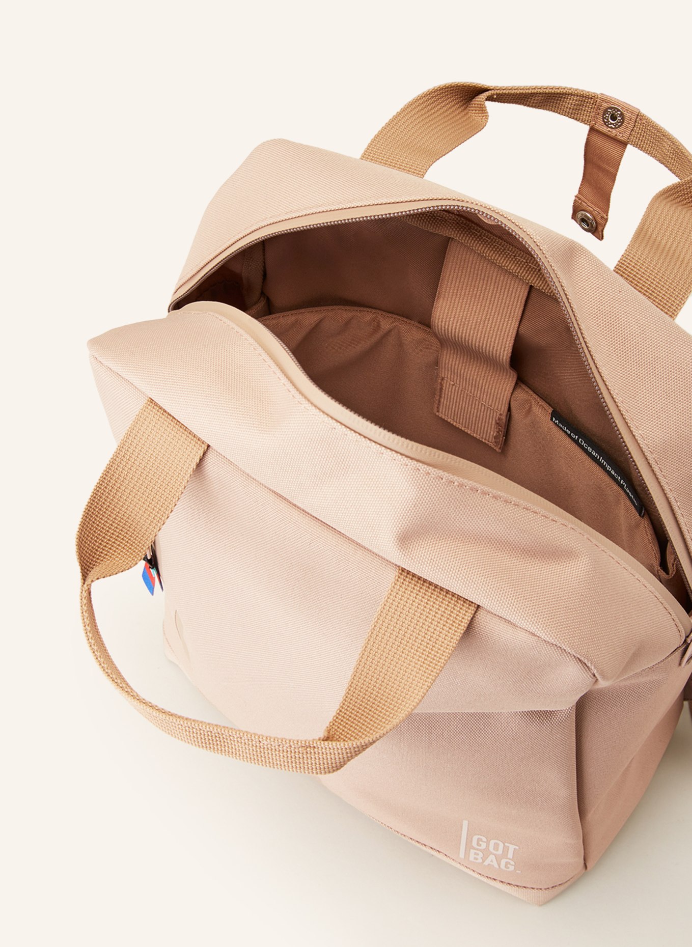 GOT BAG Plecak DAYPACK z kieszenią na laptop, Kolor: CAMELOWY (Obrazek 3)