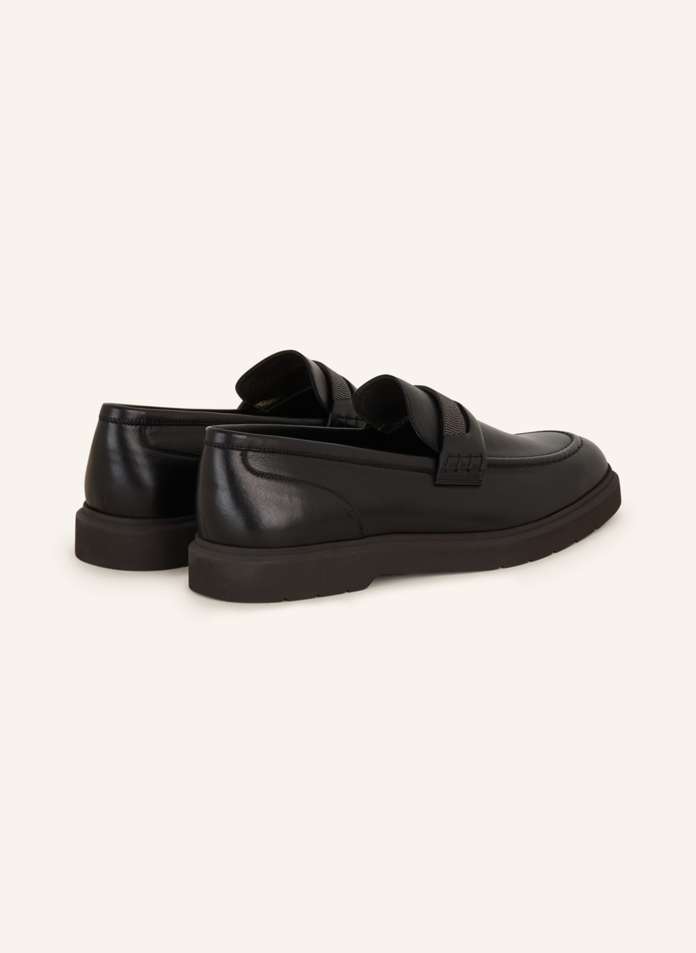 BRUNELLO CUCINELLI Penny loafers, Color: BLACK (Image 2)