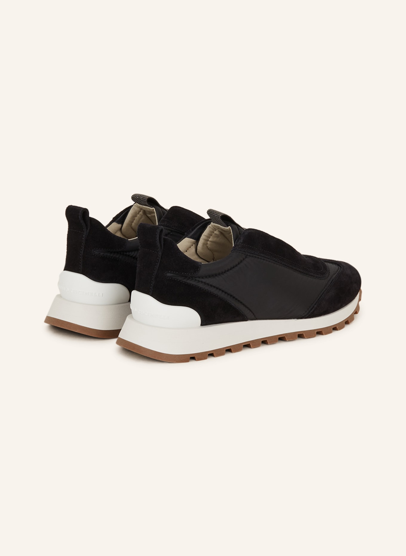 BRUNELLO CUCINELLI Sneakers, Color: BLACK/ WHITE/ SILVER (Image 2)