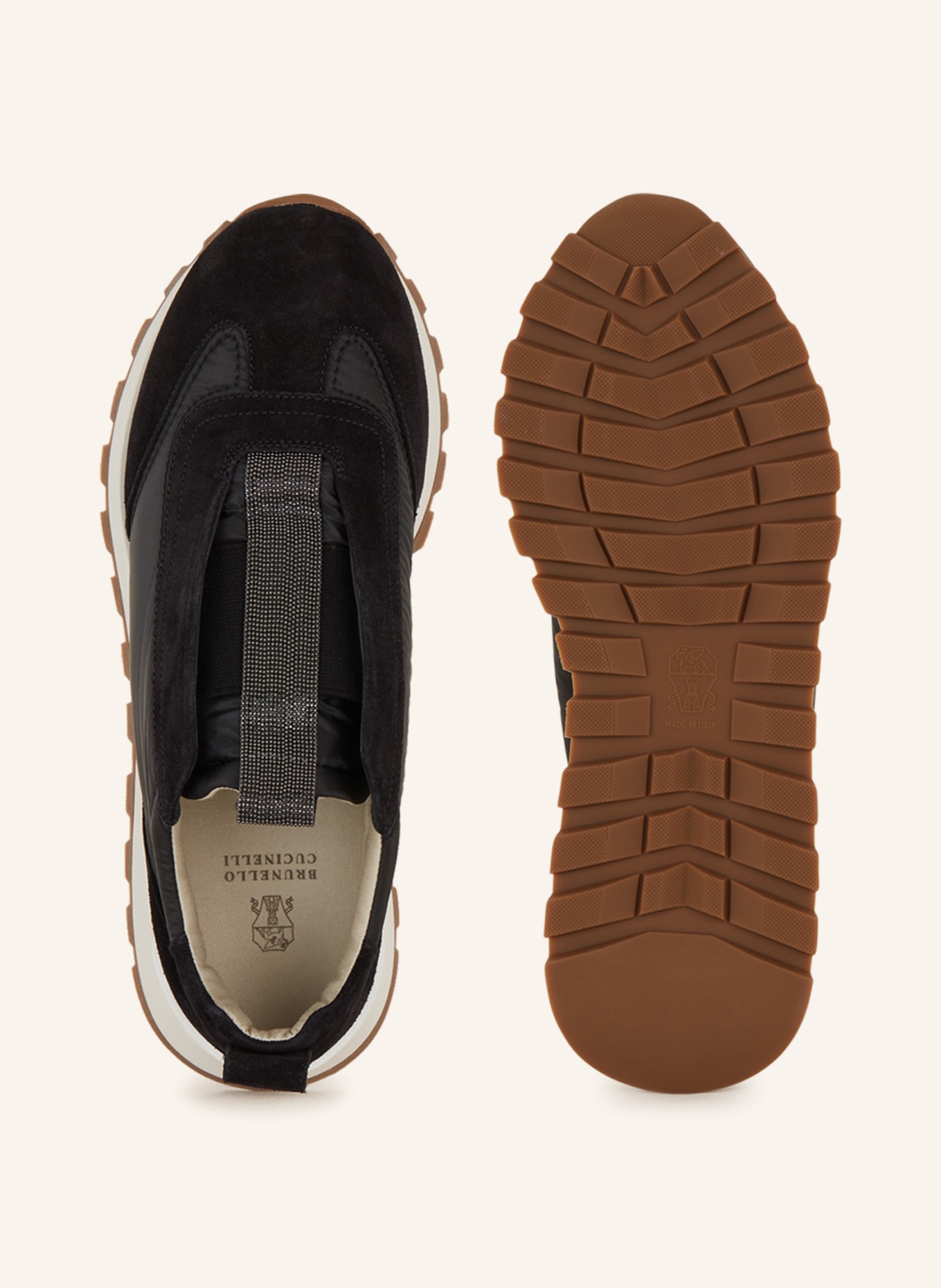 BRUNELLO CUCINELLI Sneakers, Color: BLACK/ WHITE/ SILVER (Image 5)