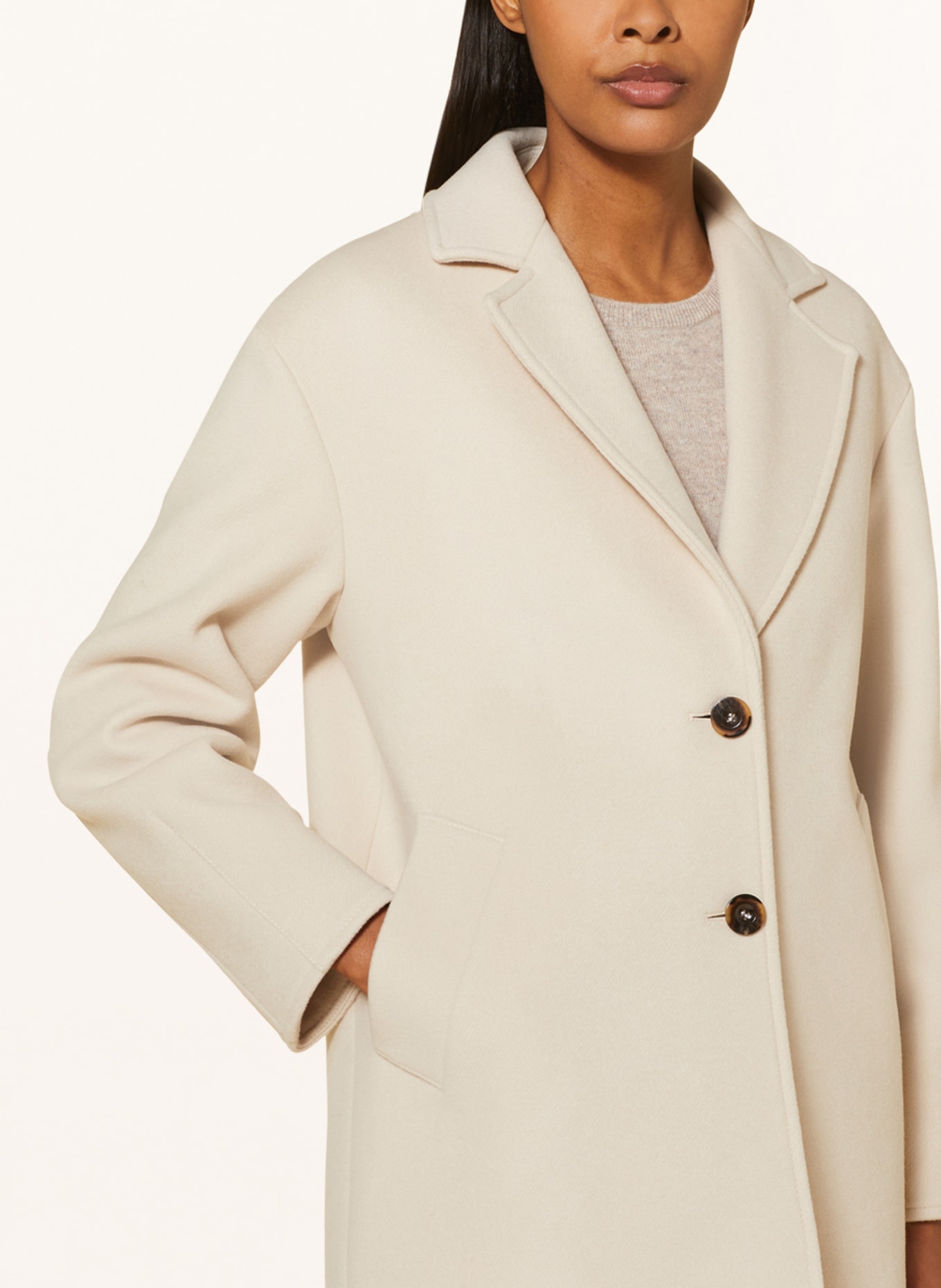 MARELLA Wool coat TEQUILA, Color: BEIGE (Image 4)