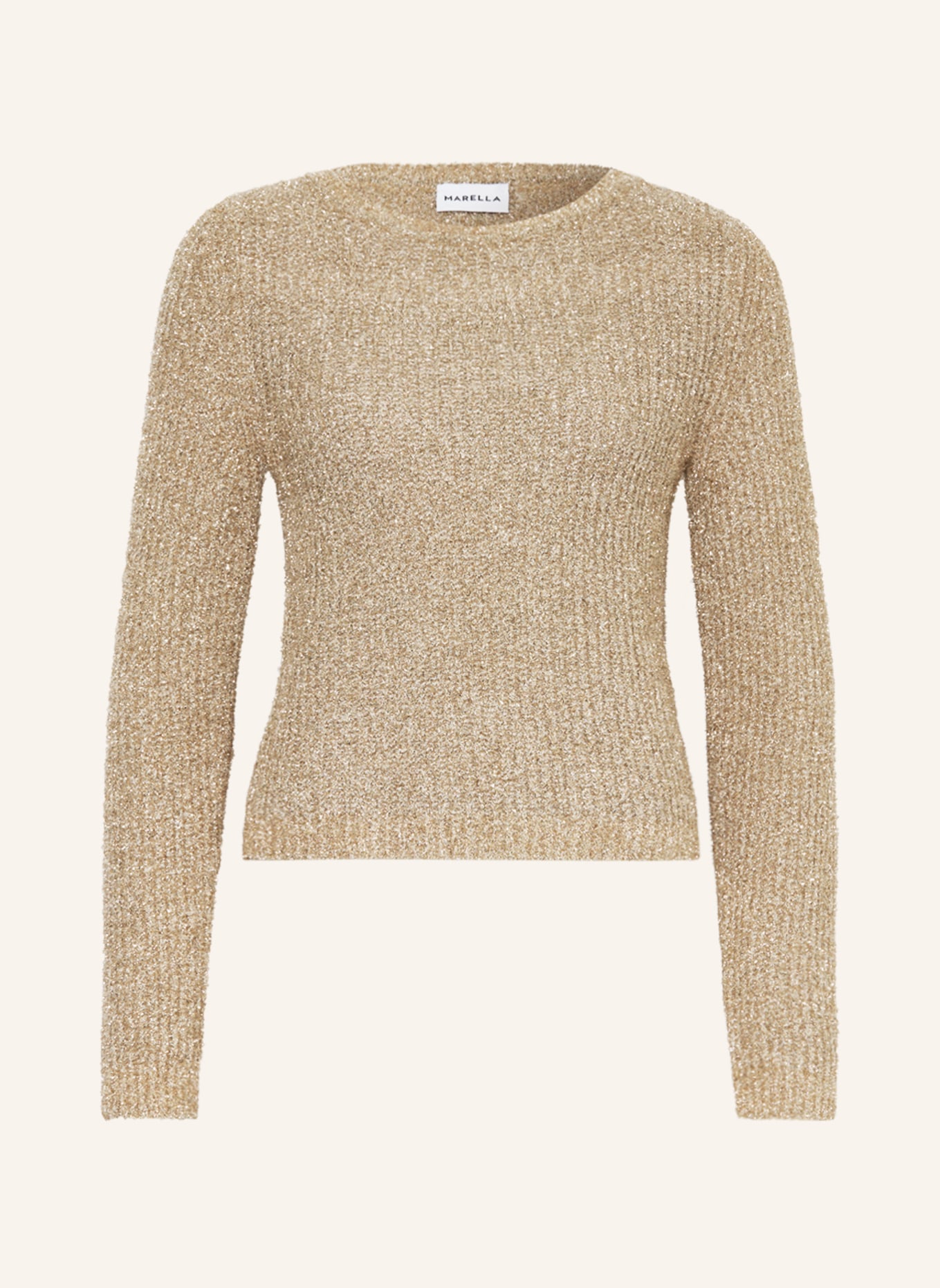 MARELLA Sweater CAPO with glitter thread, Color: GOLD (Image 1)