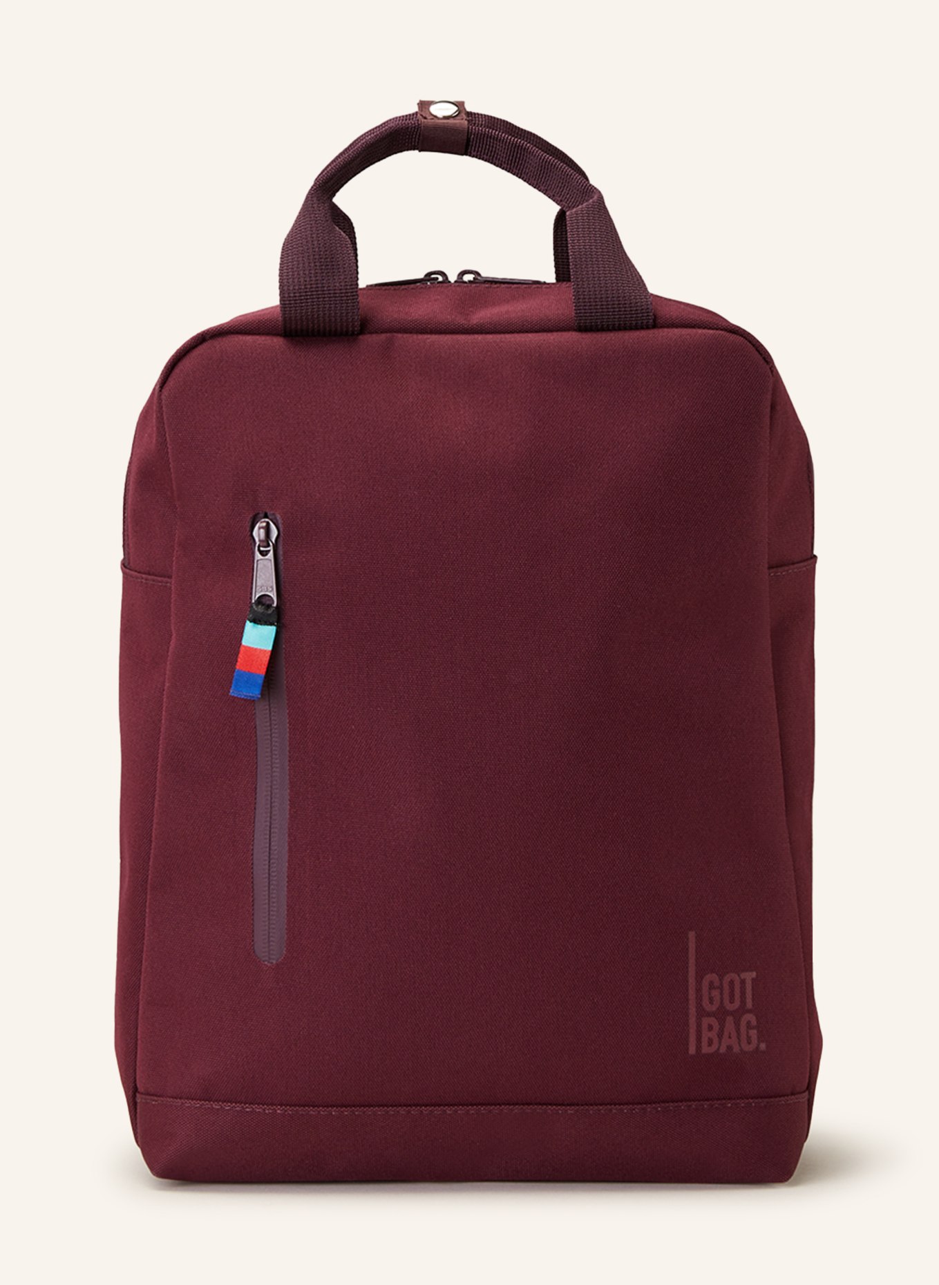 GOT BAG Backpack with laptop compartment, Color: DARK RED (Image 1)