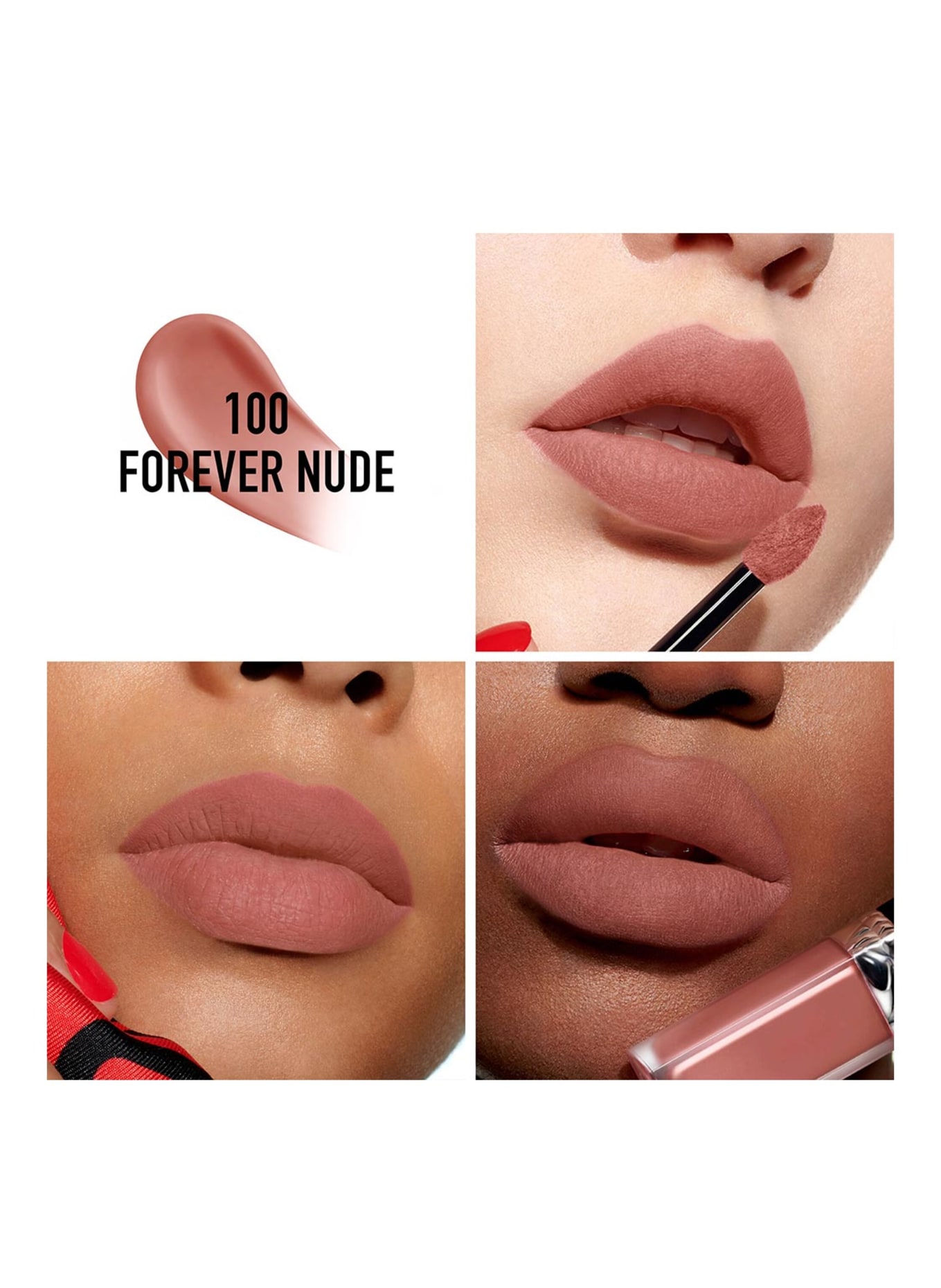 DIOR ROUGE DIOR FOREVER LIQUID: 100 FOREVER NUDE