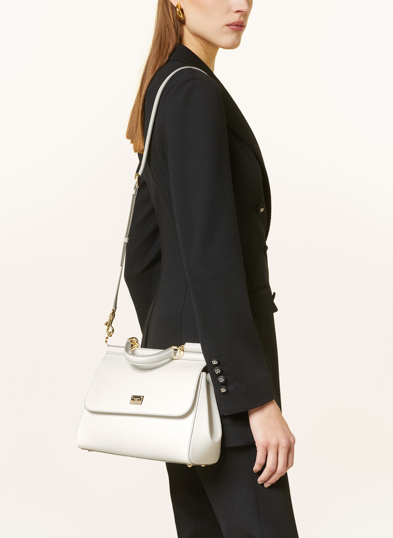 DOLCE & GABBANA Handbag MISS SICILY MEDIUM, Color: WHITE (Image 4)