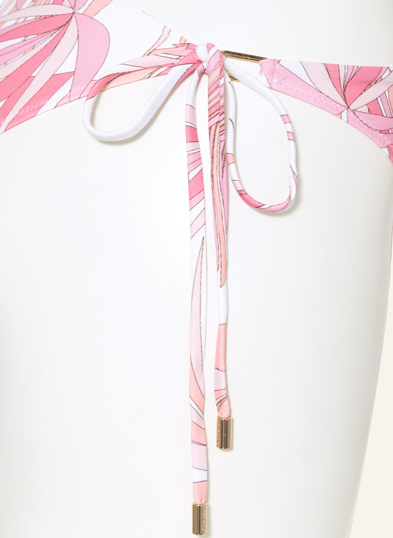 MELISSA ODABASH Triangel-Bikini CANCUN, Farbe: WEISS/ ROSA/ LACHS (Bild 4)