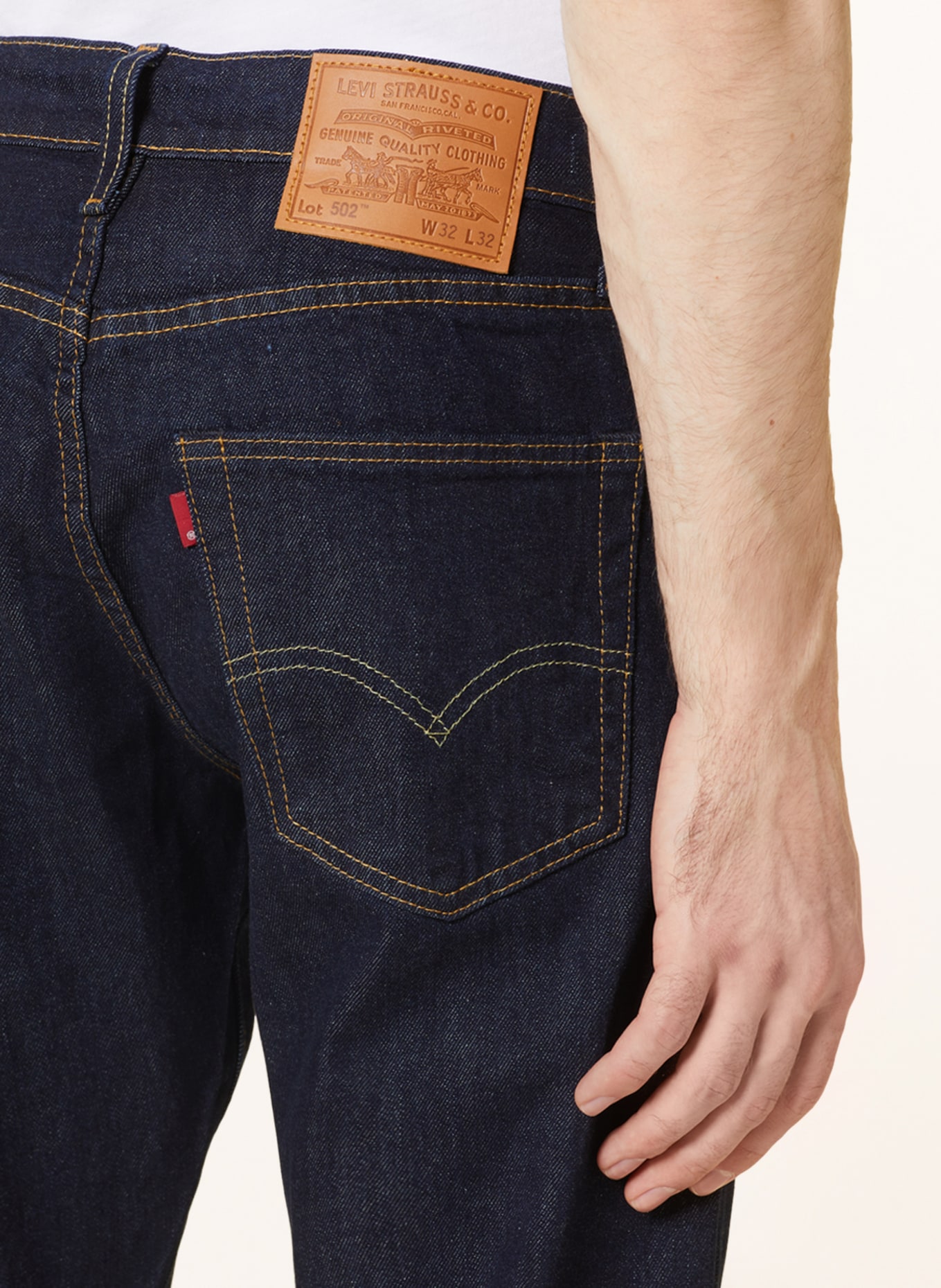 Levi's® Jeans 502 Regular Tapered Fit, Farbe: ROCK COD DARK BLUE (Bild 6)