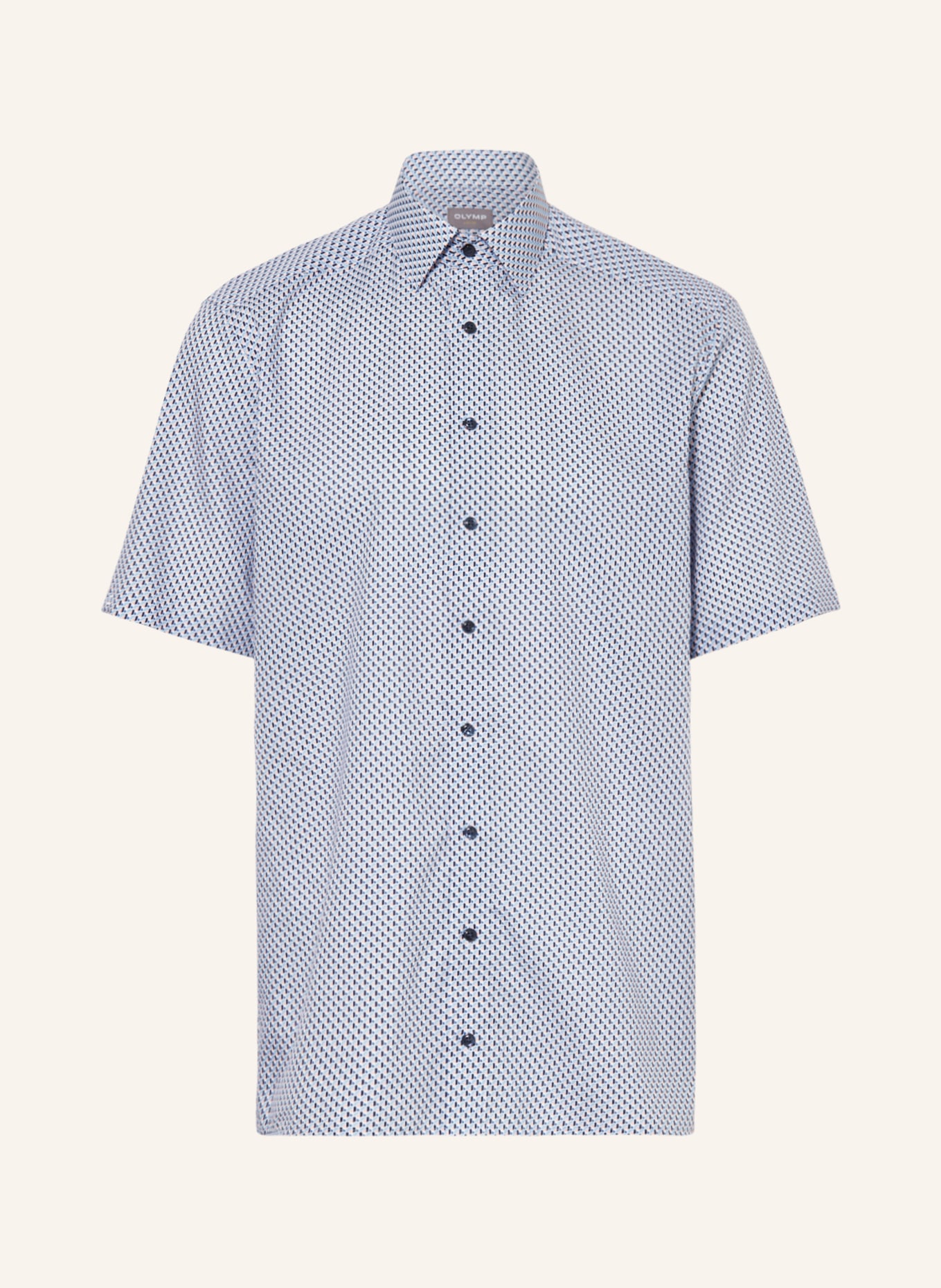 OLYMP Košile s krátkým rukávem Luxor Comfort Fit, Barva: ORANŽOVÁ/ TMAVĚ MODRÁ/ TMAVĚ MODRÁ (Obrázek 1)