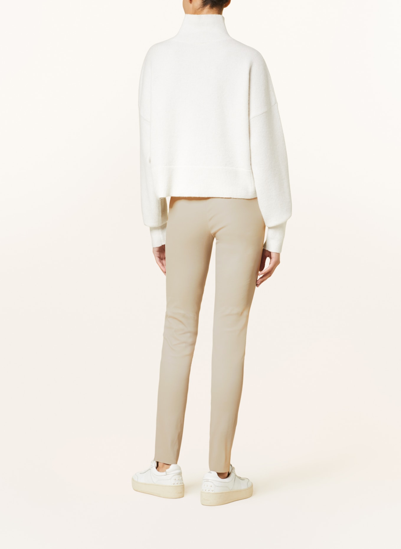 lilienfels Leather trousers, Color: BEIGE (Image 3)