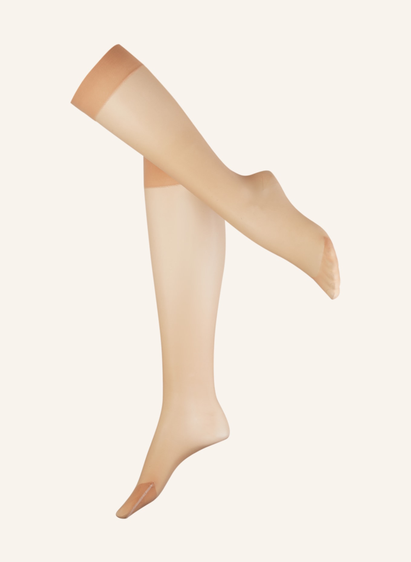 ITEM m6 Fine knee high stockings INVISIBLE 15, Color: BEIGE (Image 1)