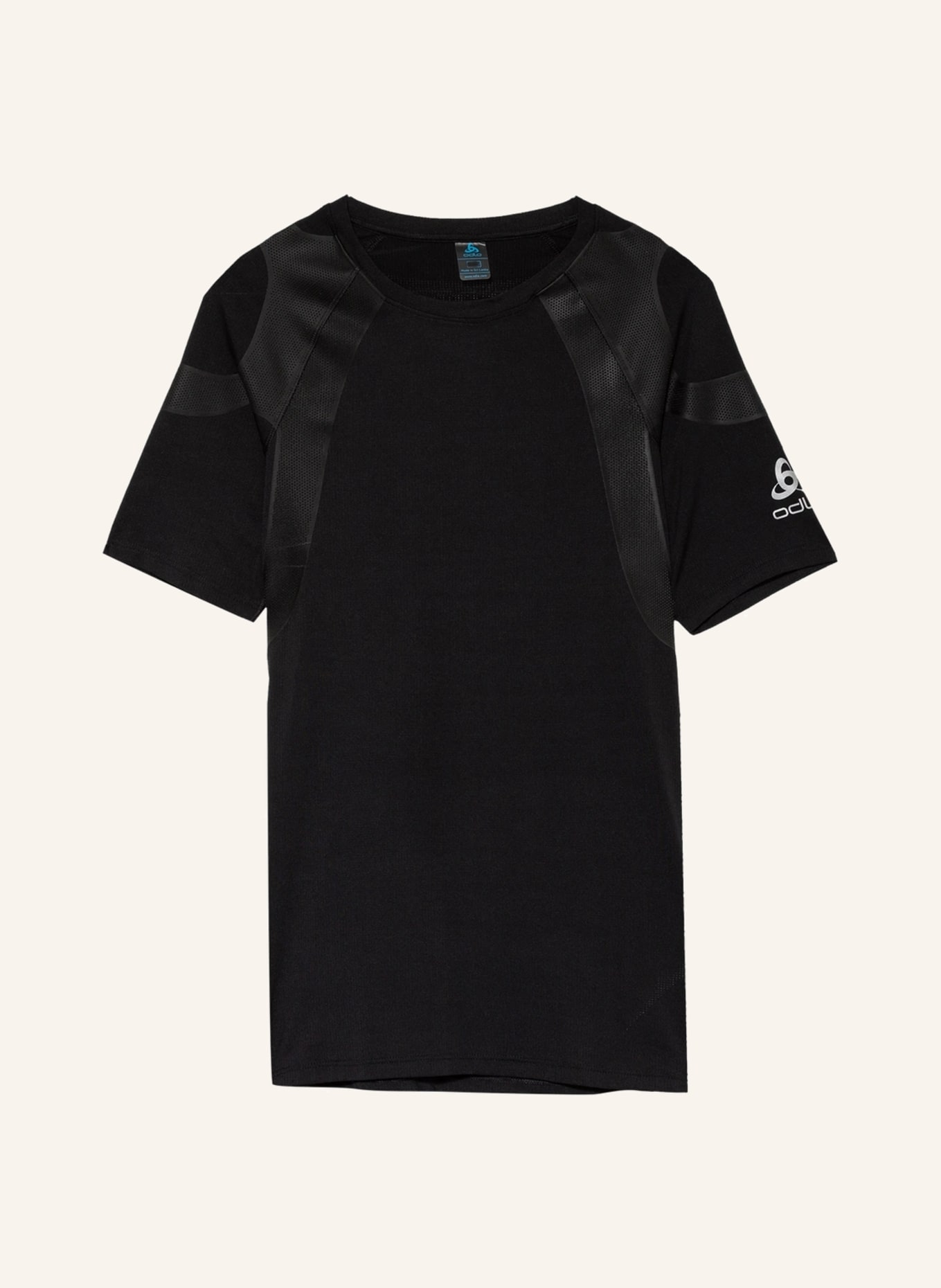 odlo Running shirt ACTIVE SPINE 2.0, Color: BLACK (Image 1)