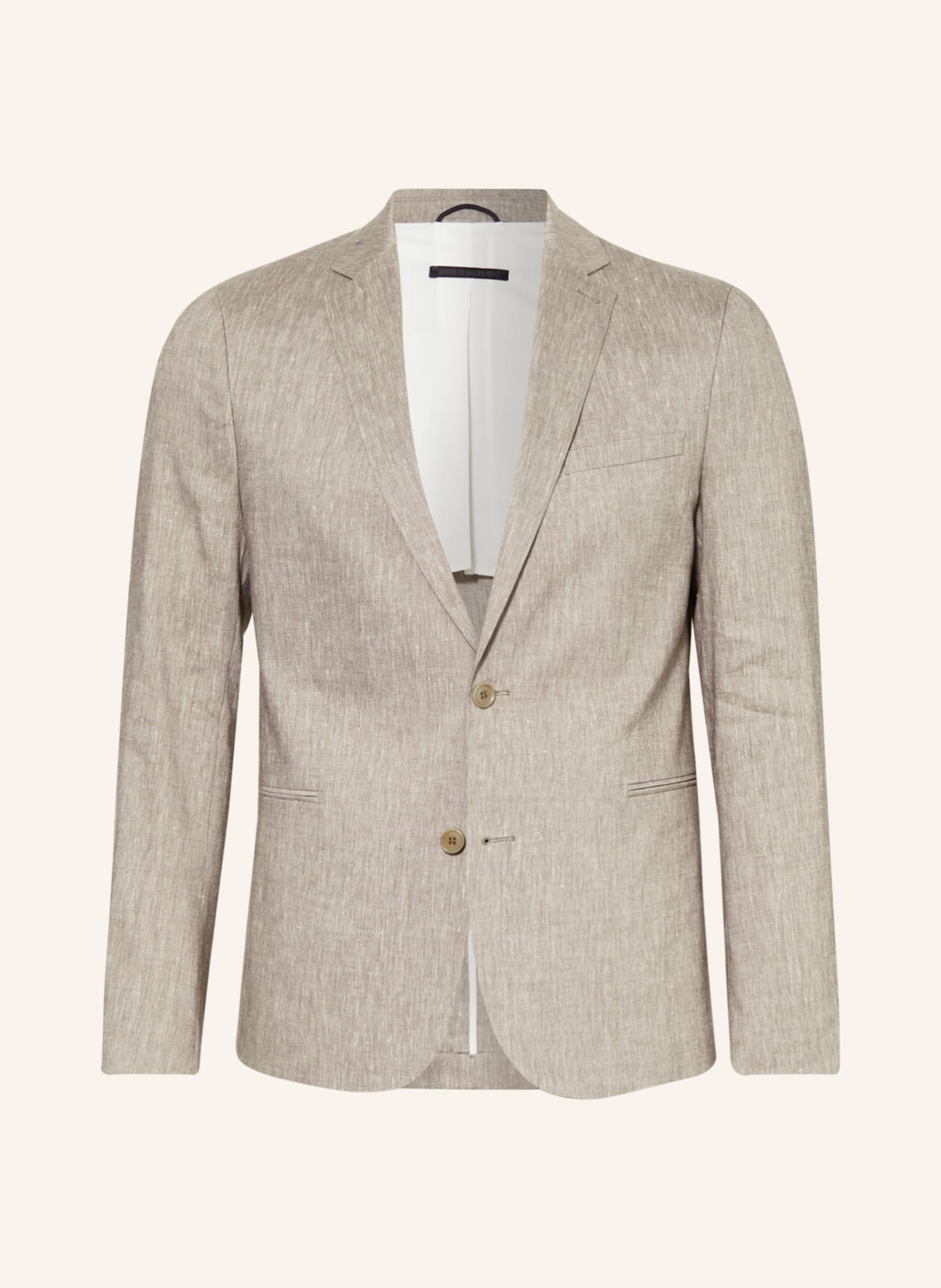 DRYKORN Suit jacket HURLEY Extra slim fit with linen, Color: 1705 braun (Image 1)