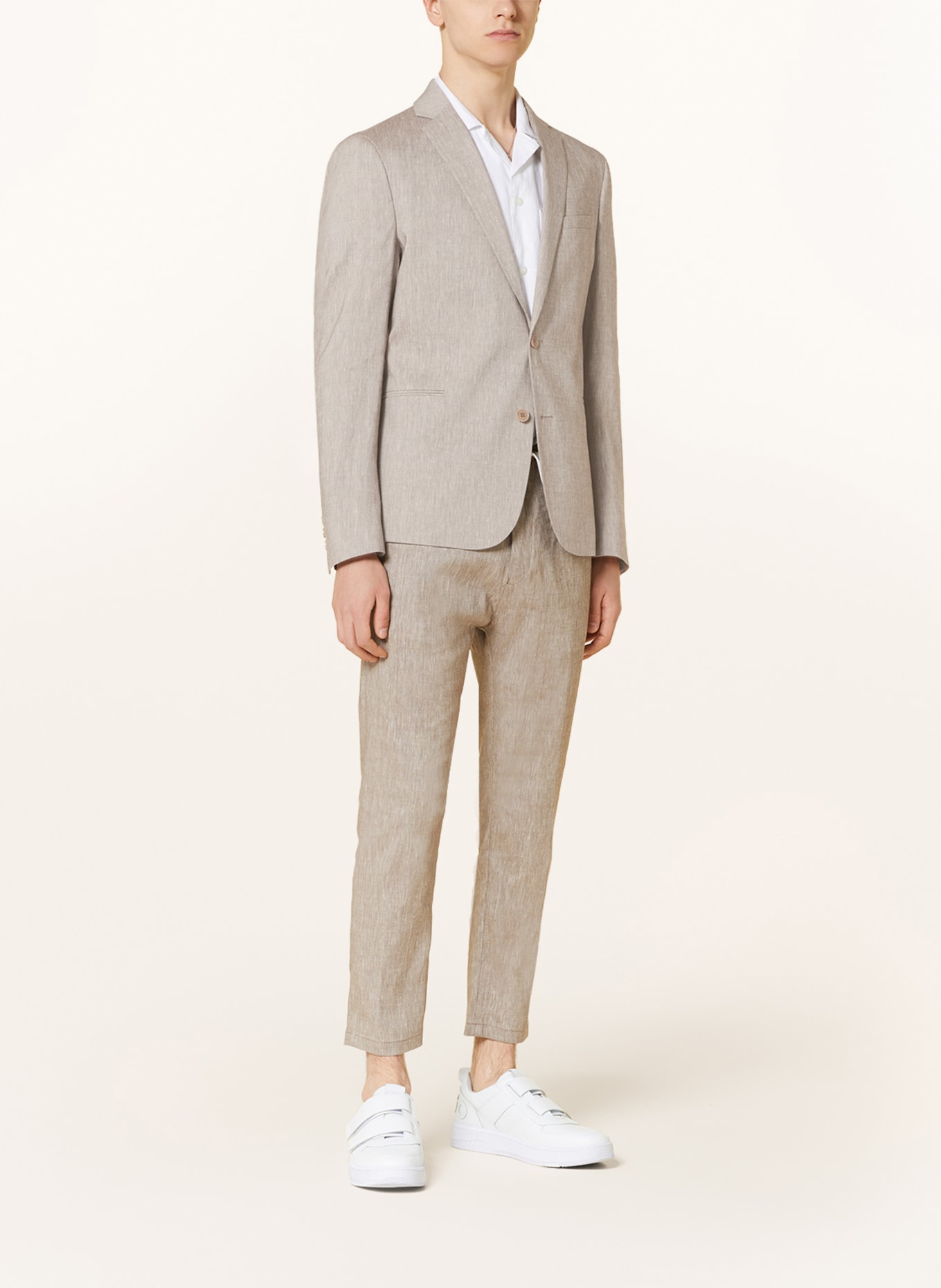DRYKORN Suit jacket HURLEY Extra slim fit with linen, Color: 1705 braun (Image 2)