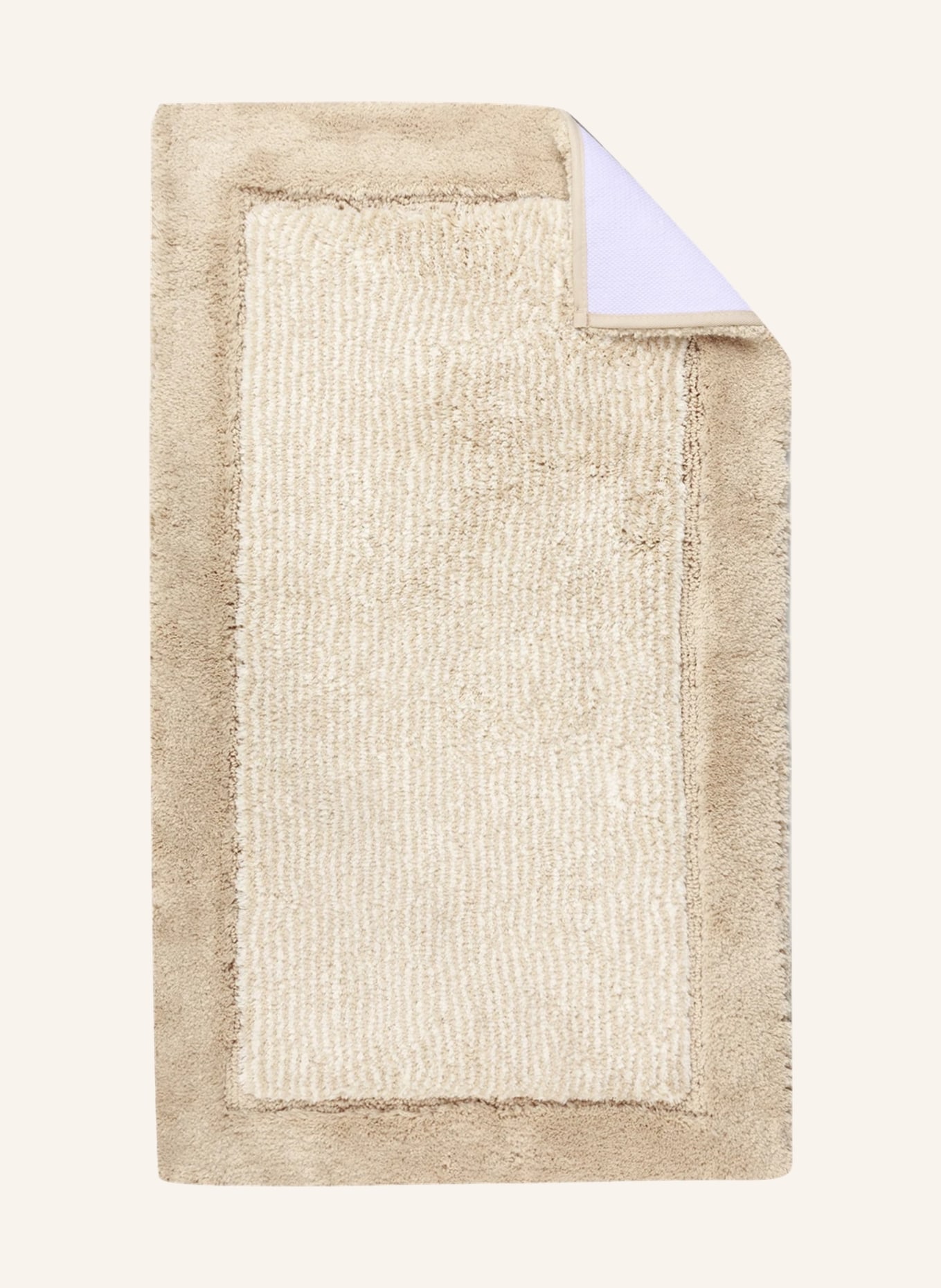 Cawö Bath mat, Color: CAMEL/ WHITE (Image 2)