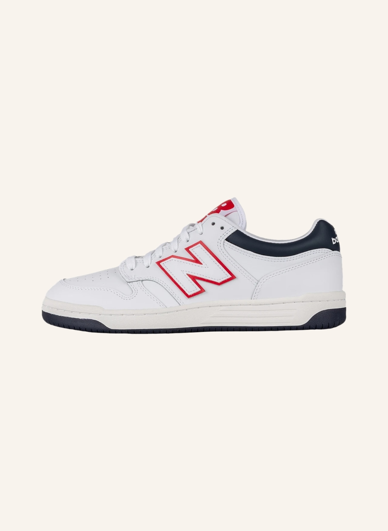 new balance Sneakers 480, Color: WHITE/ RED (Image 4)