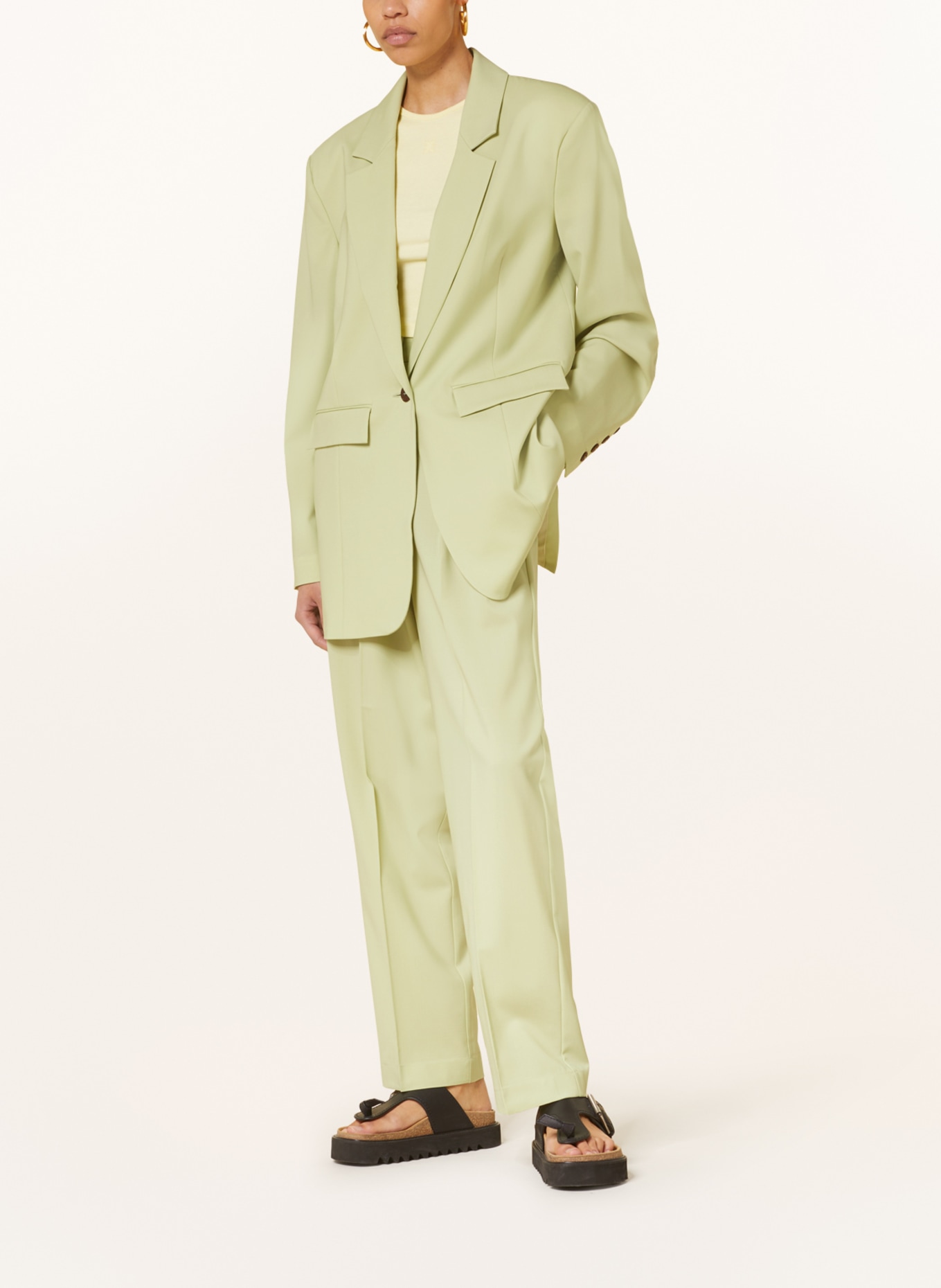 by Aylin Koenig Oversized blazer AMBER, Color: LIGHT GREEN (Image 2)