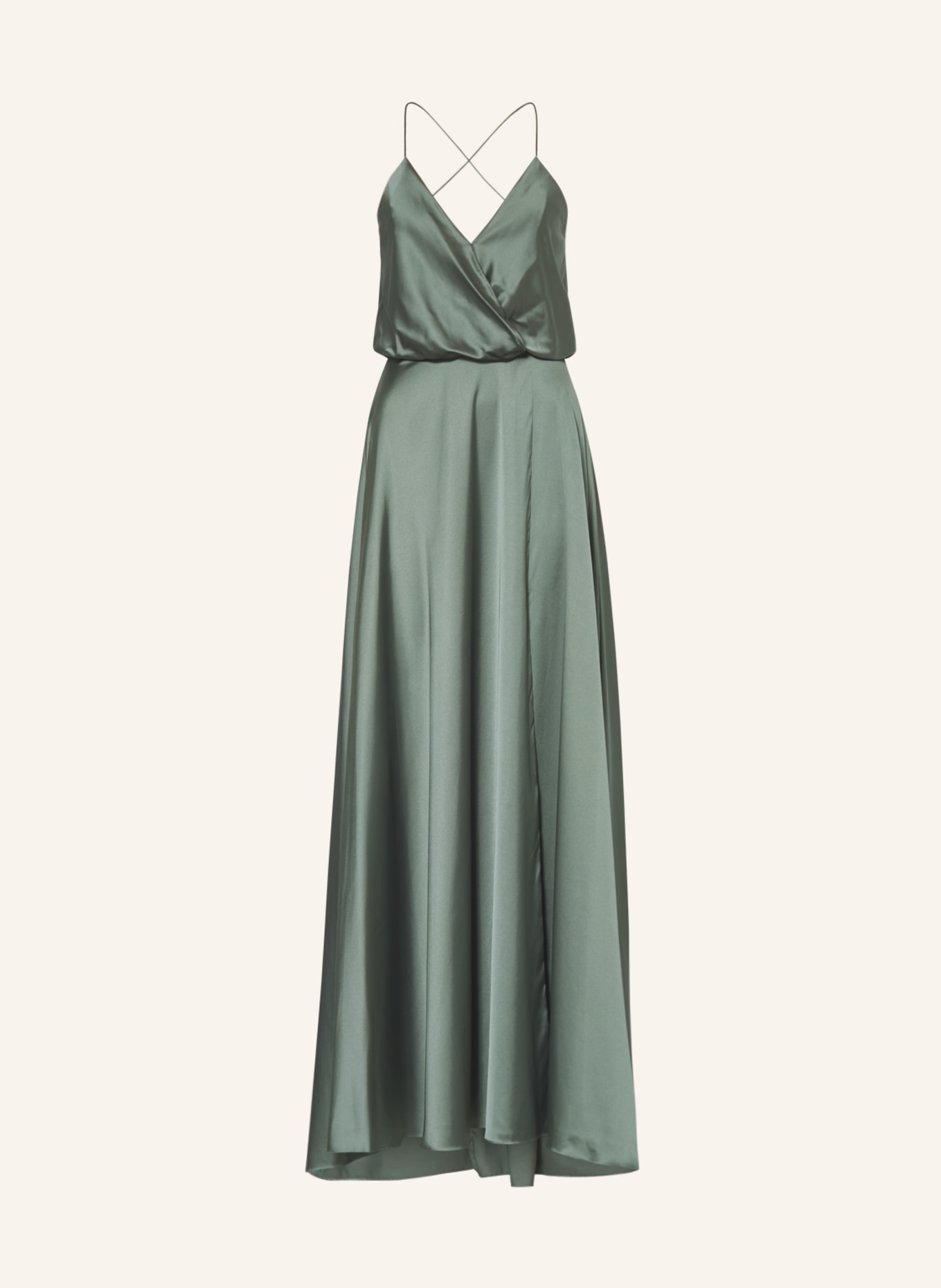 unique Abendkleid mit Stola: GRÜN